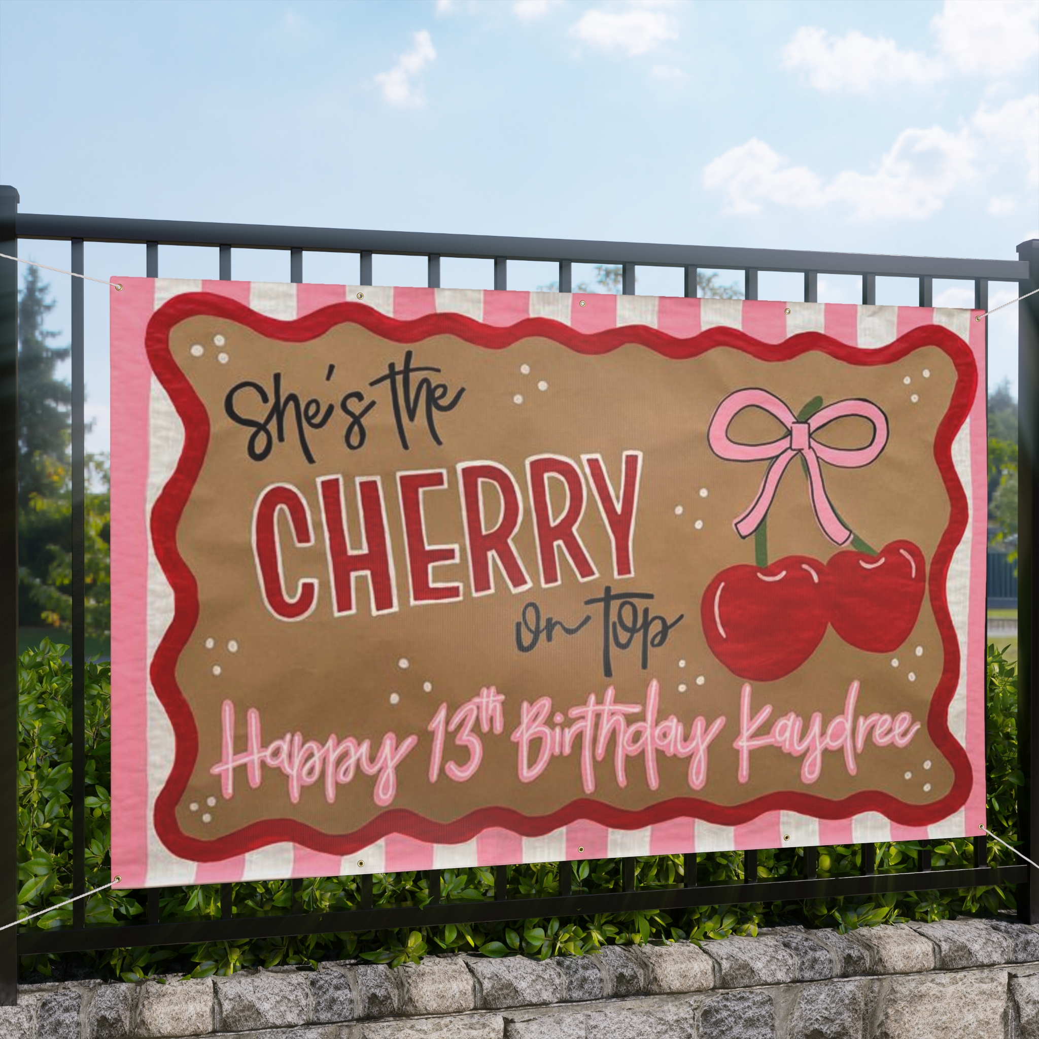 Personalized Matte Banner, Events, Outdoor Decor, Party Favor, Business, Promotions, Celebrations, Anniversary Weddings Birthdays Gift Banner ideas product thumbnail image