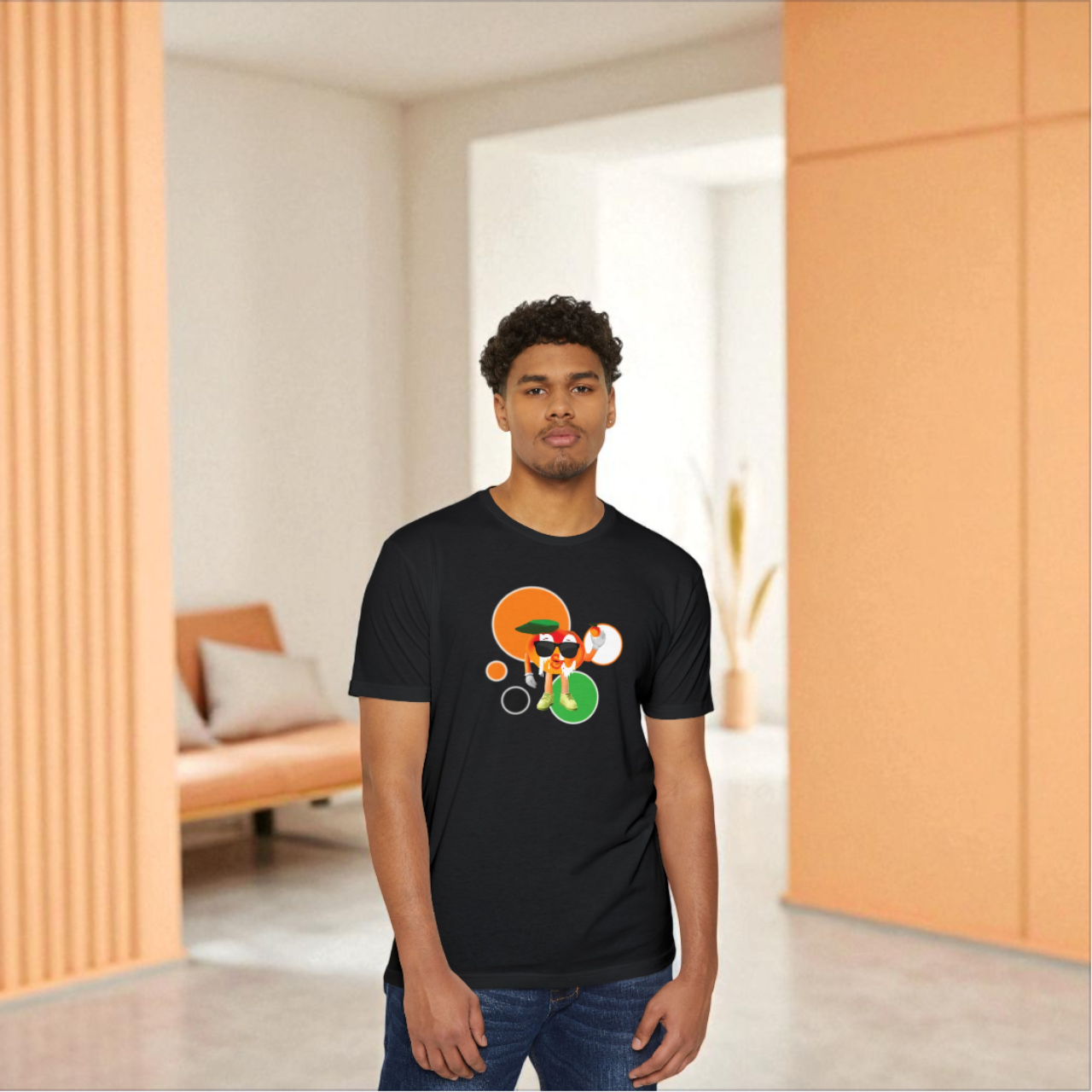 Peach Era Unisex CVC Jersey T-shirt