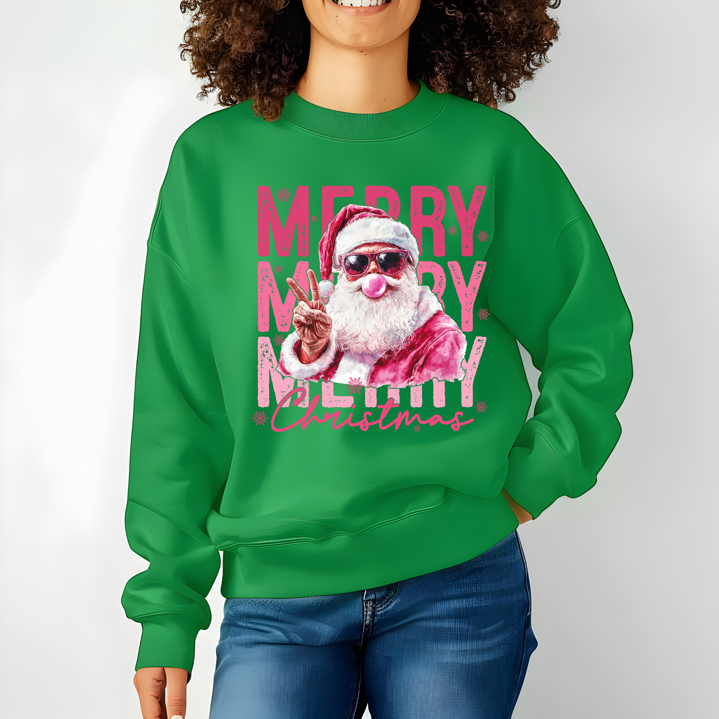Merry Christmas Santa Sweatshirt, Cozy Holiday Crewneck, Unisex Winter Apparel Merry Christmas Santa Sweatshirt, Cozy Holiday Crewneck, Unisex Winter Apparel