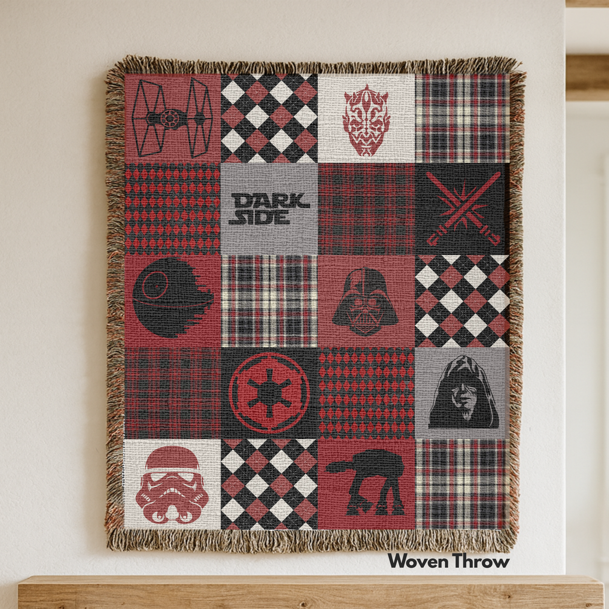Dark Side: Woven Throw Blanket