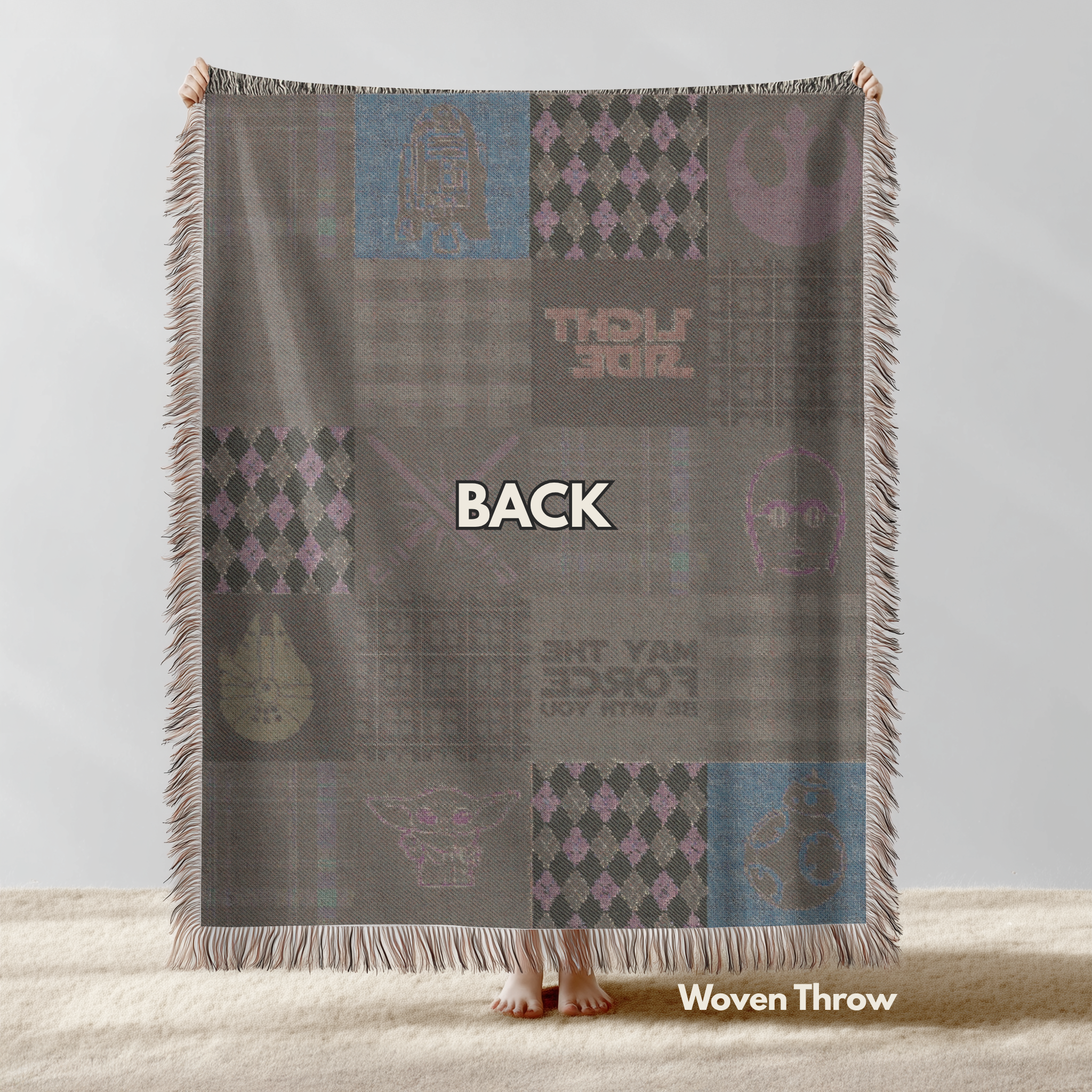 Light Side: Star Wars Inspired Woven Throw Blanket product thumbnail image Light Side: Star Wars Inspired Woven Throw Blanket product thumbnail image