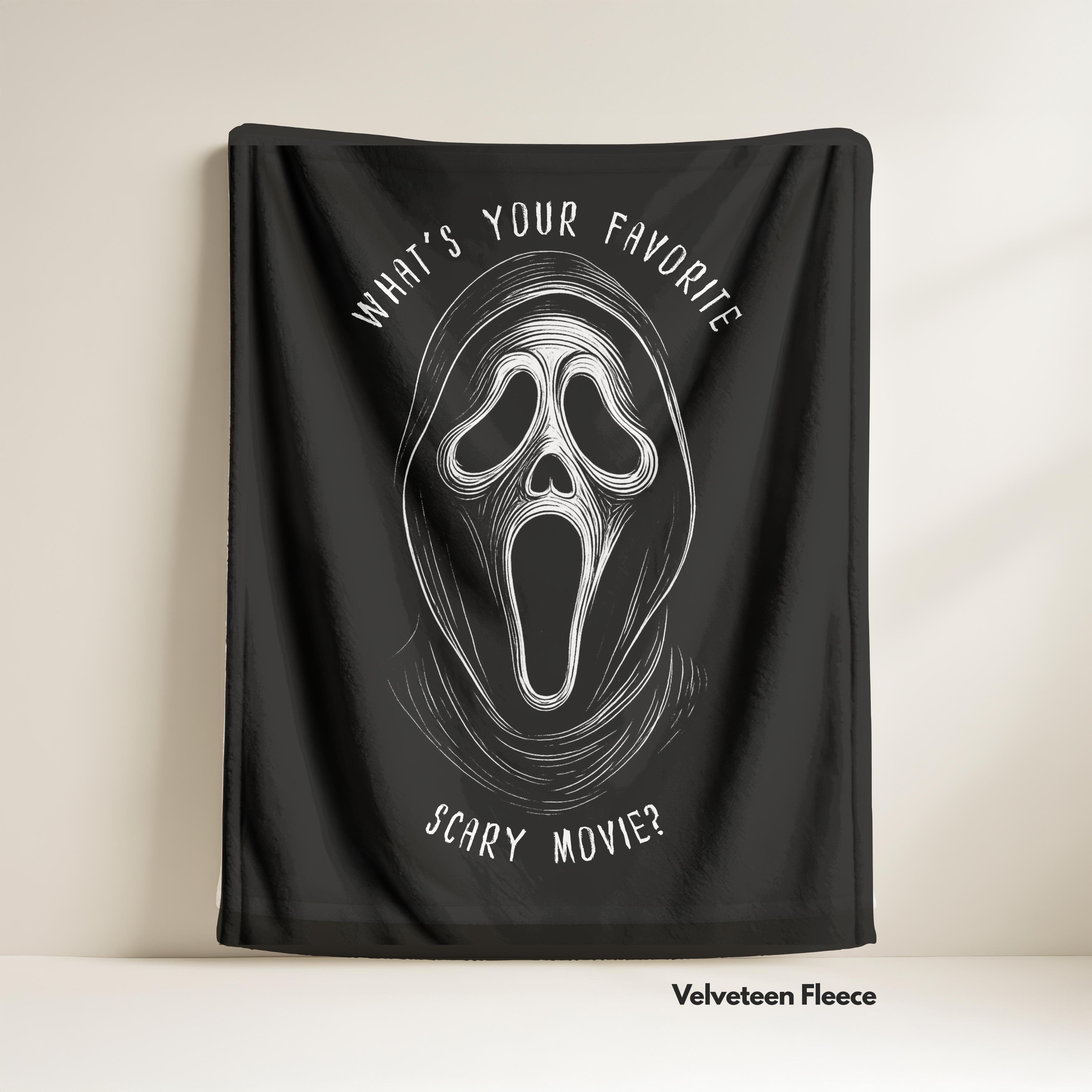 Scream Blanket: Velveteen Fleece Blanket