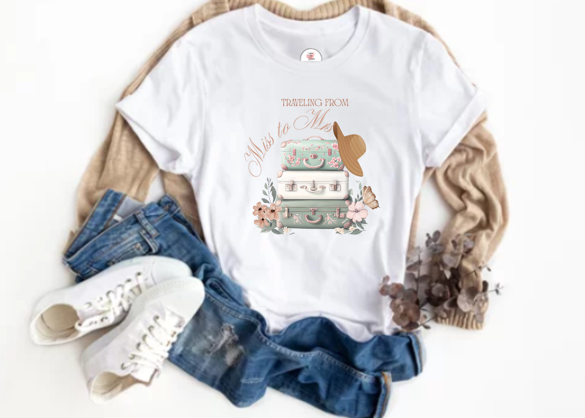Traveling From Miss to Mrs Bridal T-shirt