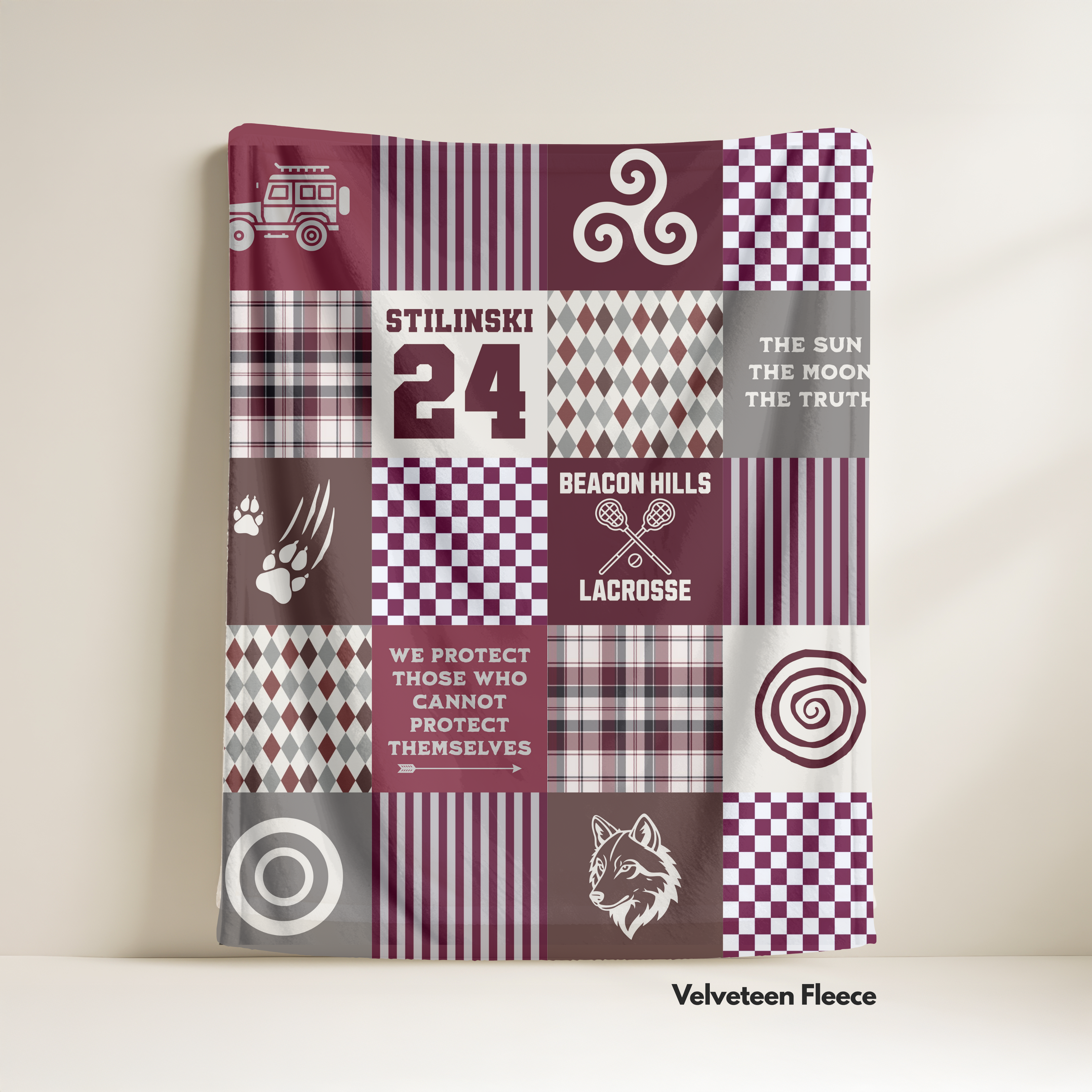 Teen Wolf: TV-Inspired Velveteen Fleece Blanket