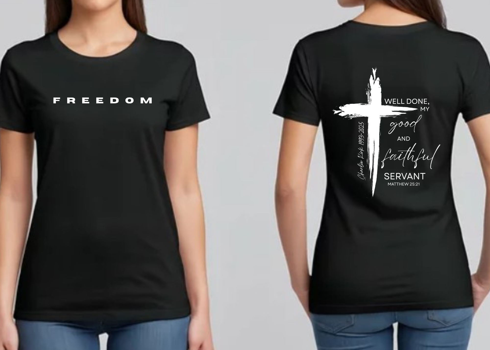 Well Done My Good and Faithful Servant - Matthew 25:21 - Charlie Kirk Quote Unisex Cotton Tee Well Done My Good and Faithful Servant - Matthew 25:21 - Charlie Kirk Quote Unisex Cotton Tee