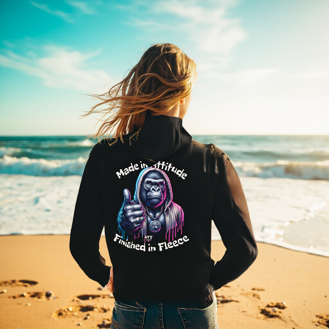 Sarcasm Culture Made In Attitude Finished in Fleece Hoodie product thumbnail image Sarcasm Culture Made In Attitude Finished in Fleece Hoodie product thumbnail image