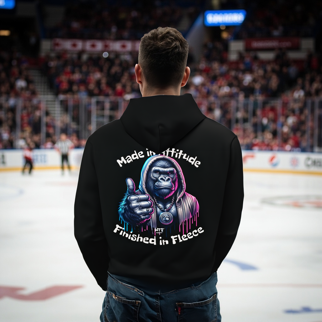 Sarcasm Culture Made In Attitude Finished in Fleece Hoodie product thumbnail image