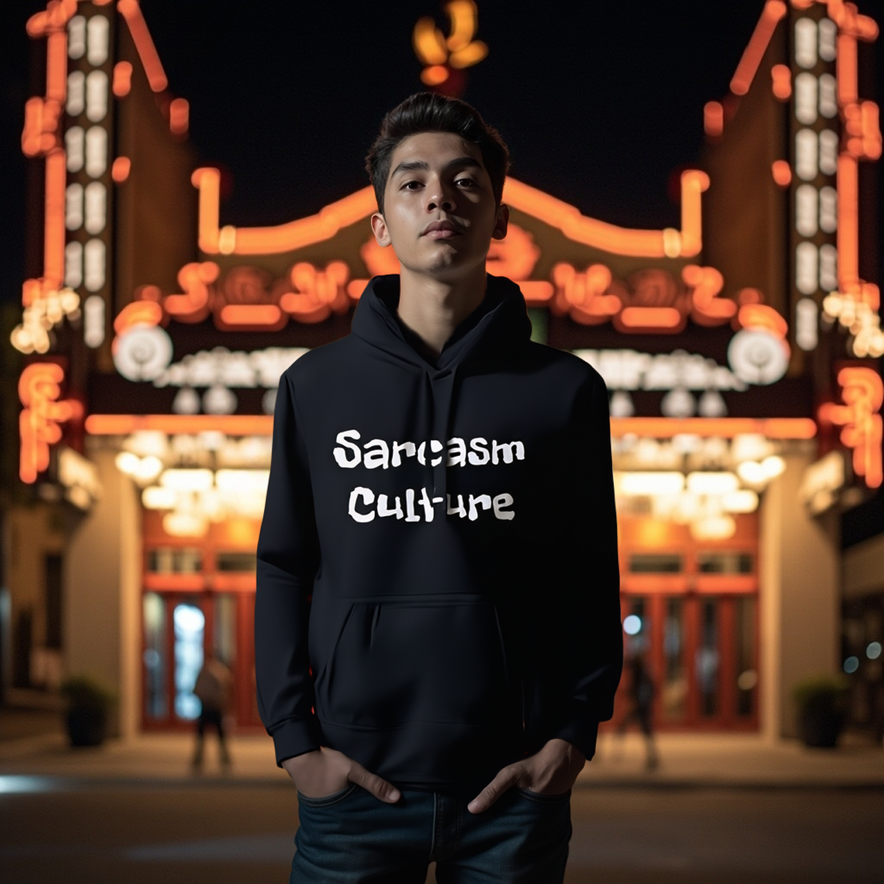 Sarcasm Culture Made In Attitude Finished in Fleece Hoodie product thumbnail image Sarcasm Culture Made In Attitude Finished in Fleece Hoodie product thumbnail image