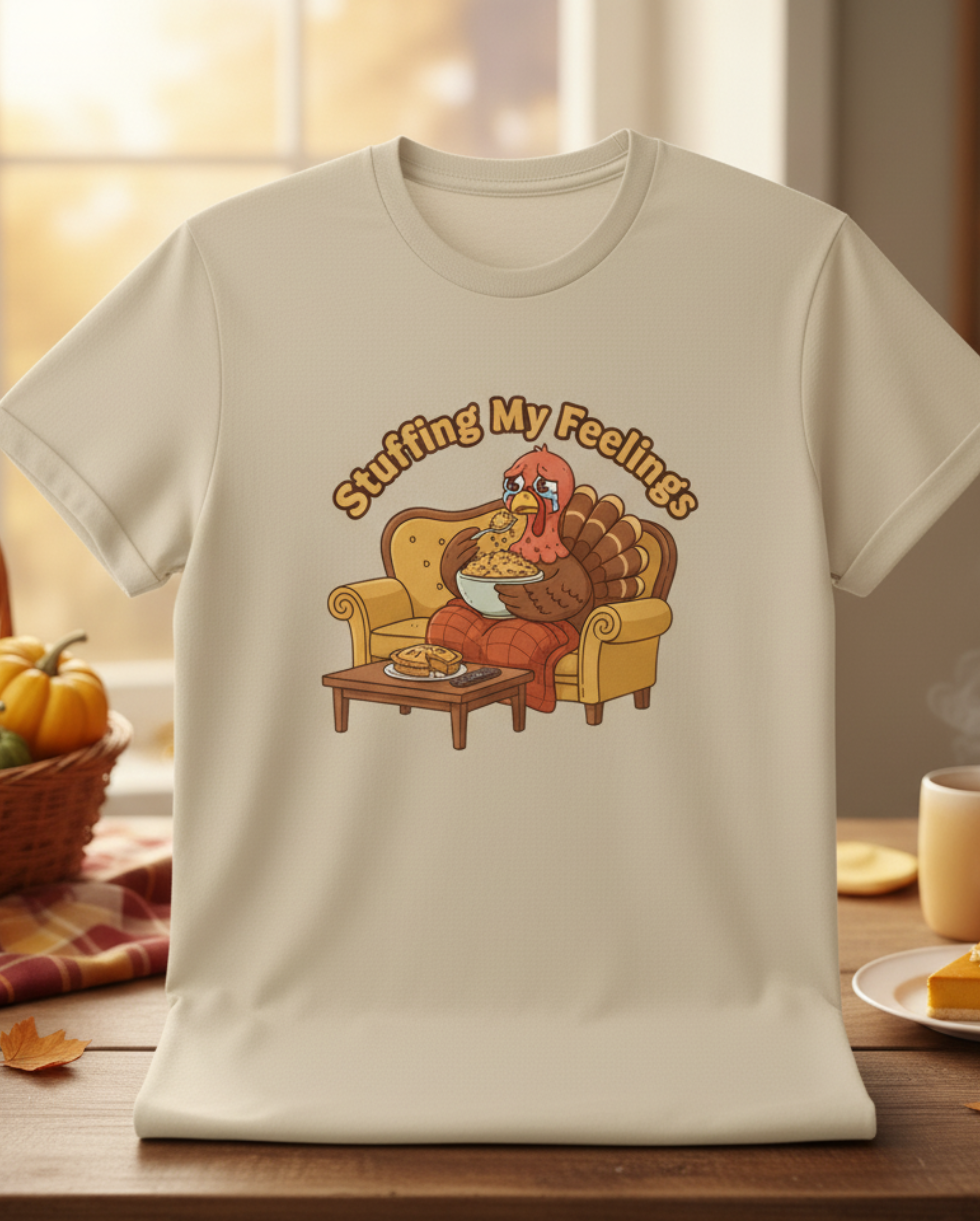 Funny Stuffing My Feelings Tee, Funny Friendsgiving Shirt, Thanksgiving T-Shirt, Friendsgiving Gift for Friend, Turkey Day Outfit product thumbnail image Funny Stuffing My Feelings Tee, Funny Friendsgiving Shirt, Thanksgiving T-Shirt, Friendsgiving Gift for Friend, Turkey Day Outfit product thumbnail image