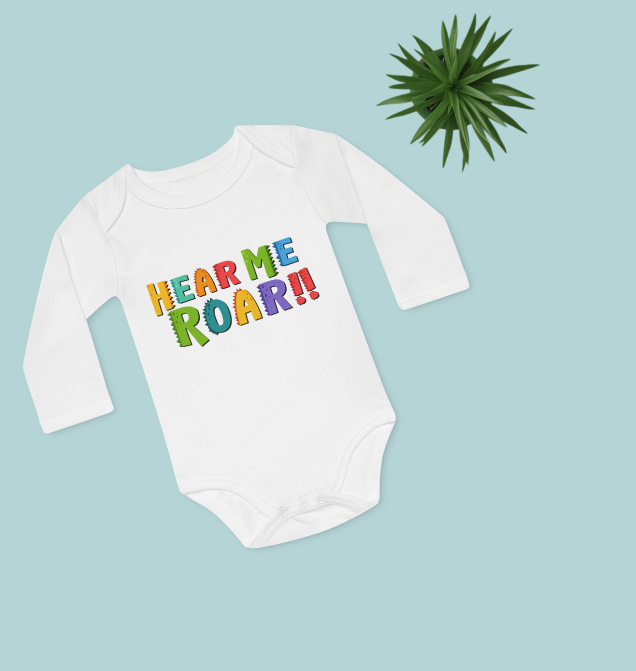 Hear Me Roar Baby Bodysuit product thumbnail image Hear Me Roar Baby Bodysuit product thumbnail image