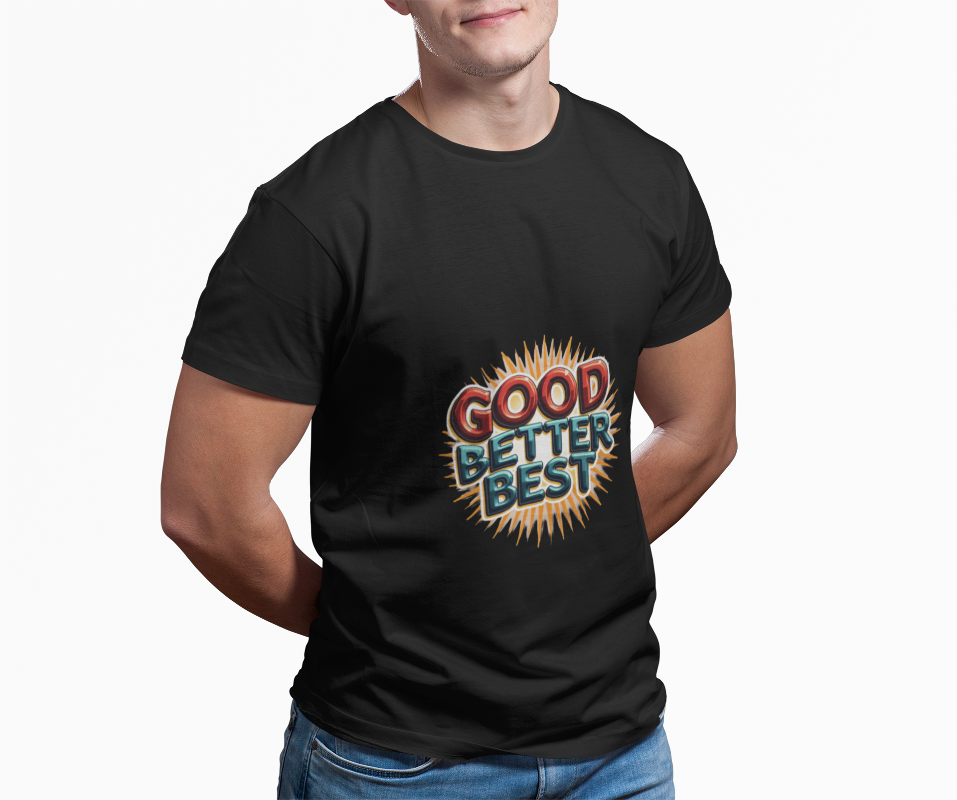 Heavy Cotton 'Good Better Best' Unisex T-Shirt product thumbnail image Heavy Cotton 'Good Better Best' Unisex T-Shirt product thumbnail image