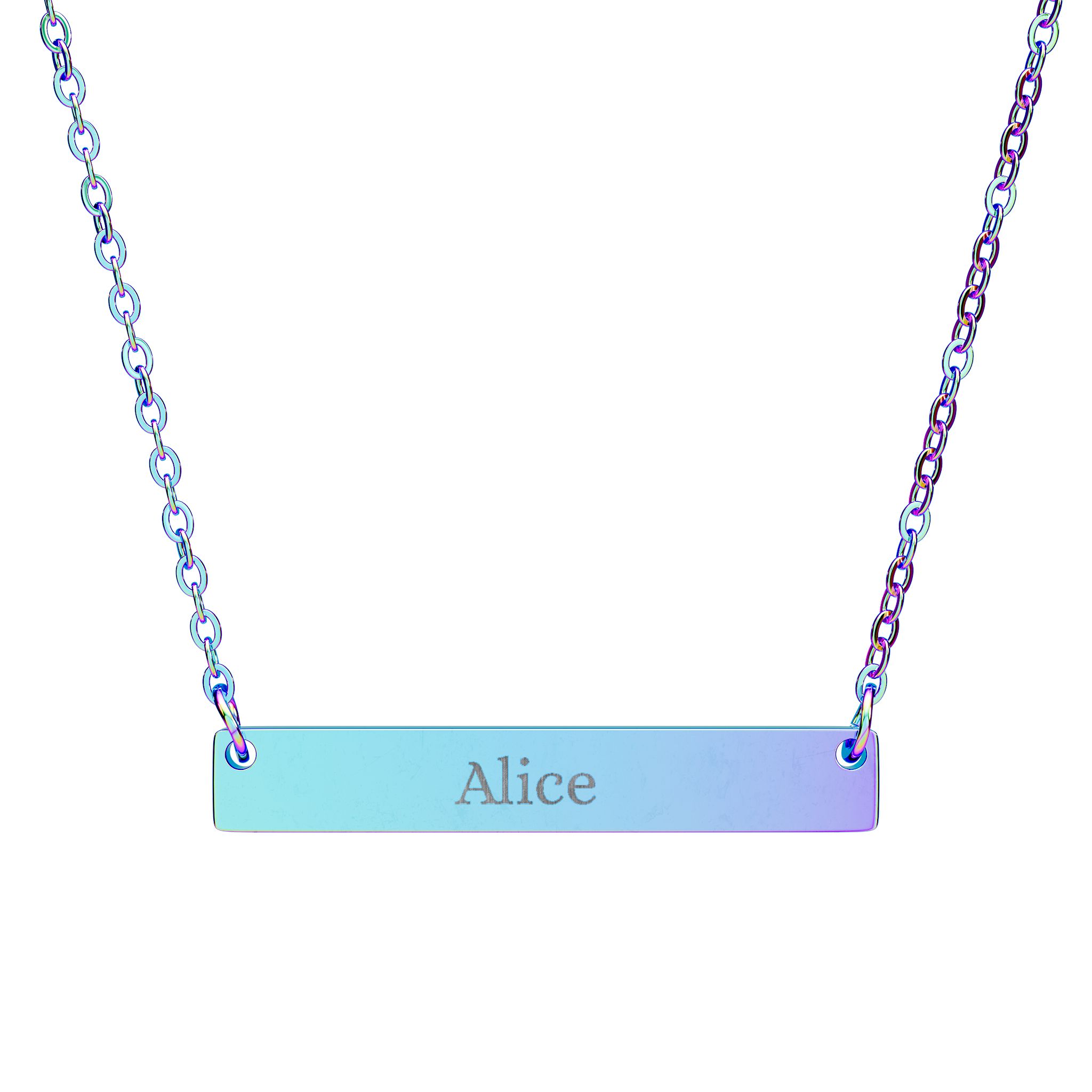 Personalized Horizontal Bar Necklace, Custom Engraved Jewelry, Minimalist Necklace, Wedding, Birthday, Anniversary, Friendship, Unique Gift for Her product thumbnail image Personalized Horizontal Bar Necklace, Custom Engraved Jewelry, Minimalist Necklace, Wedding, Birthday, Anniversary, Friendship, Unique Gift for Her product thumbnail image