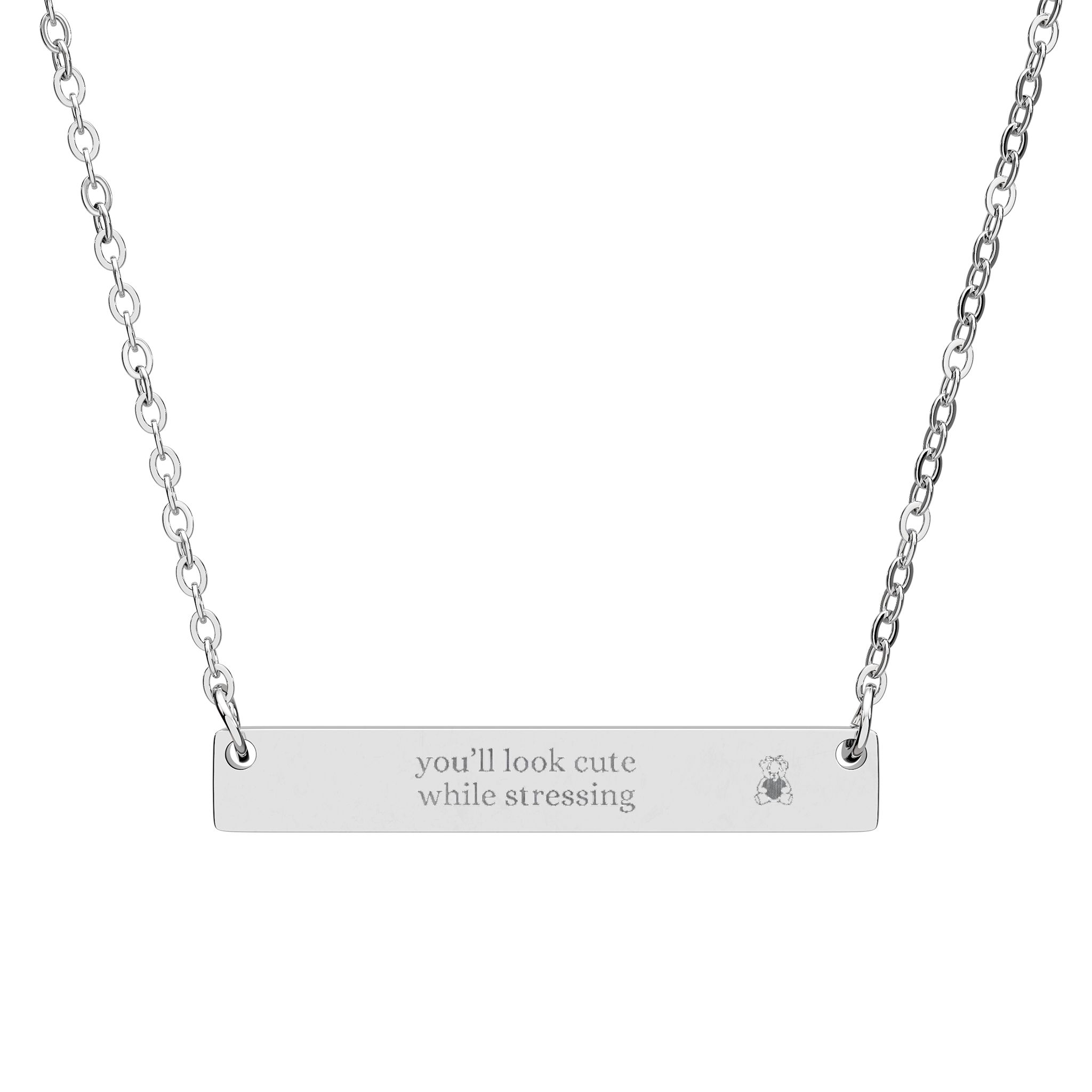 Personalized Horizontal Bar Necklace, Custom Engraved Jewelry, Minimalist Necklace, Wedding, Birthday, Anniversary, Friendship, Unique Gift for Her product thumbnail image Personalized Horizontal Bar Necklace, Custom Engraved Jewelry, Minimalist Necklace, Wedding, Birthday, Anniversary, Friendship, Unique Gift for Her product thumbnail image