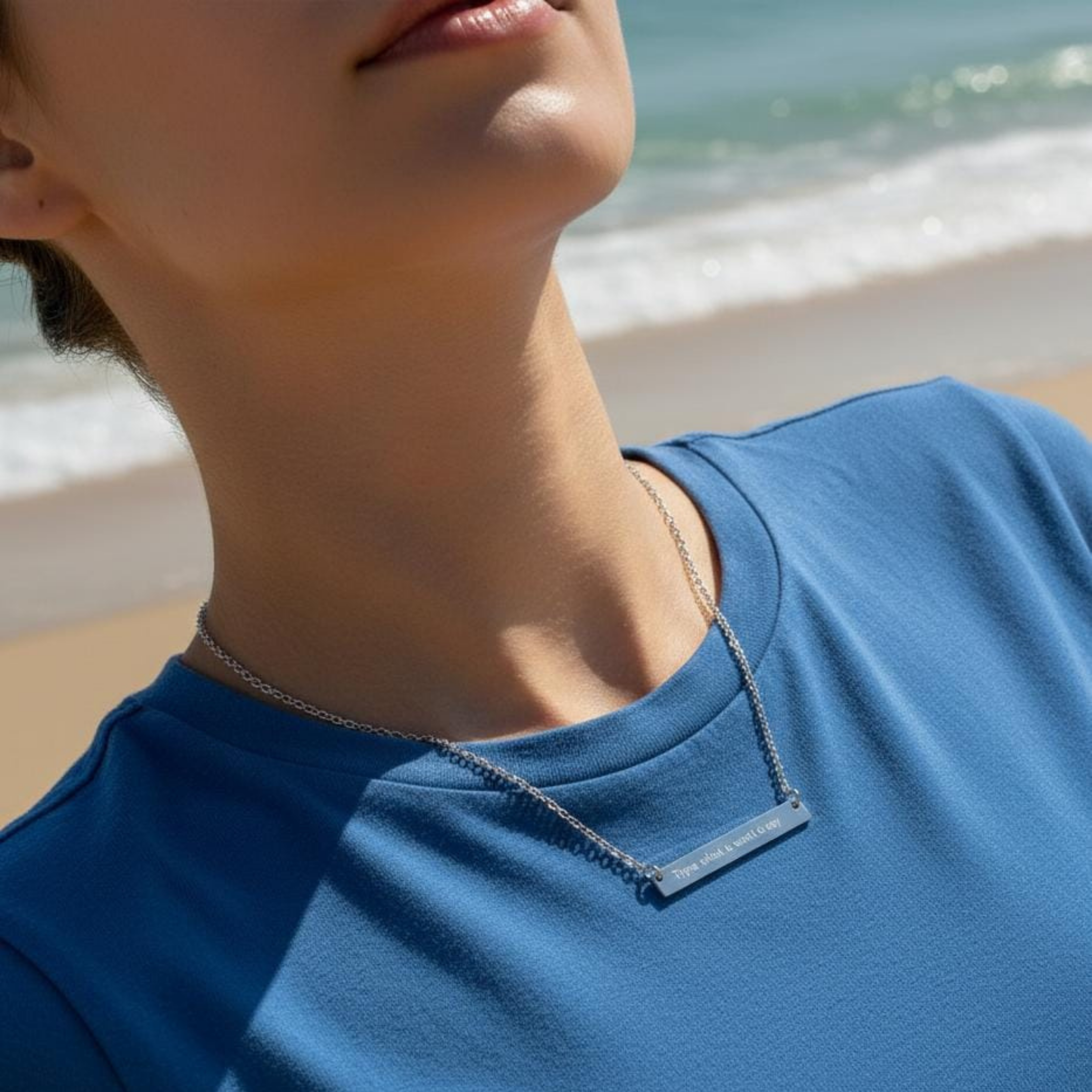 Personalized Horizontal Bar Necklace, Custom Engraved Jewelry, Minimalist Necklace, Wedding, Birthday, Anniversary, Friendship, Unique Gift for Her product thumbnail image Personalized Horizontal Bar Necklace, Custom Engraved Jewelry, Minimalist Necklace, Wedding, Birthday, Anniversary, Friendship, Unique Gift for Her product thumbnail image