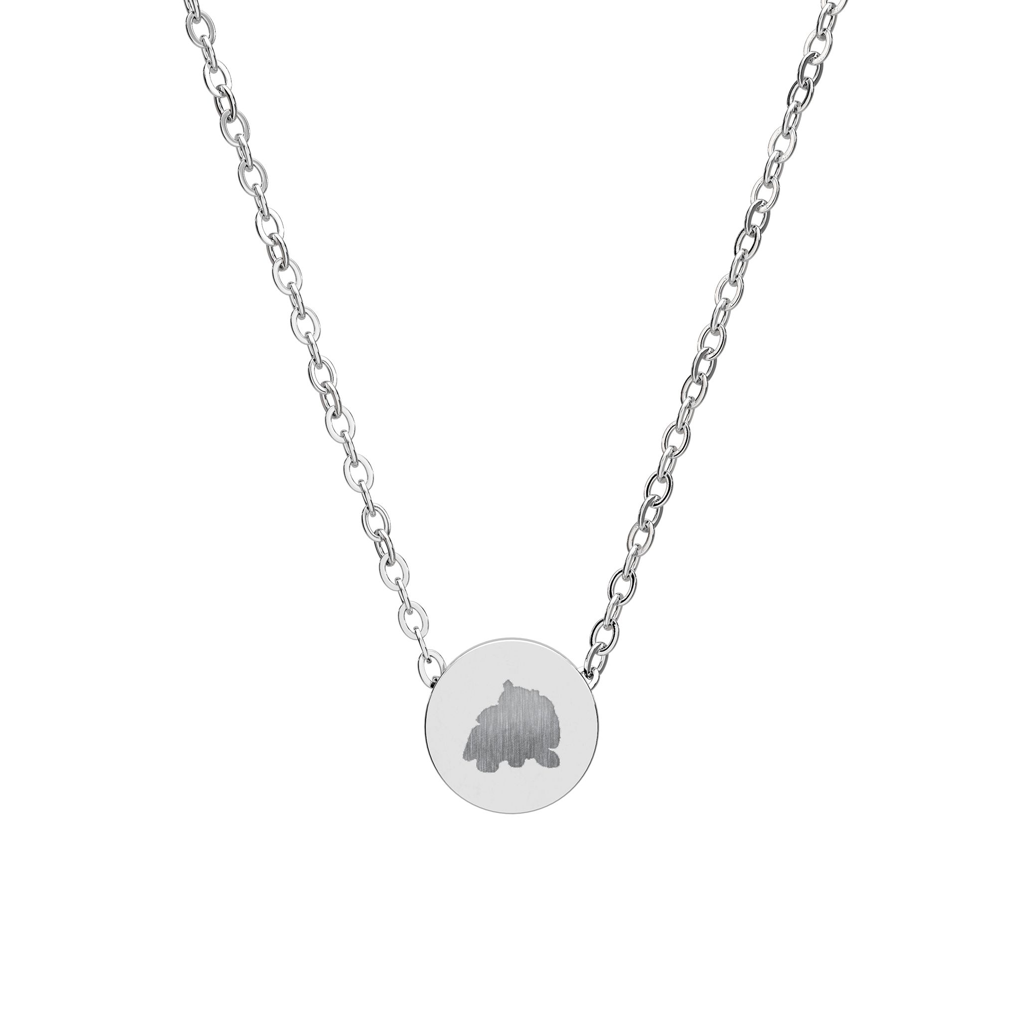 Personalized Mini Circle Necklace, Engraved Text, Simple Jewelry, Wedding, Birthday, Anniversary, Everyday Wear, Custom Text, Unique Gift for Her product thumbnail image