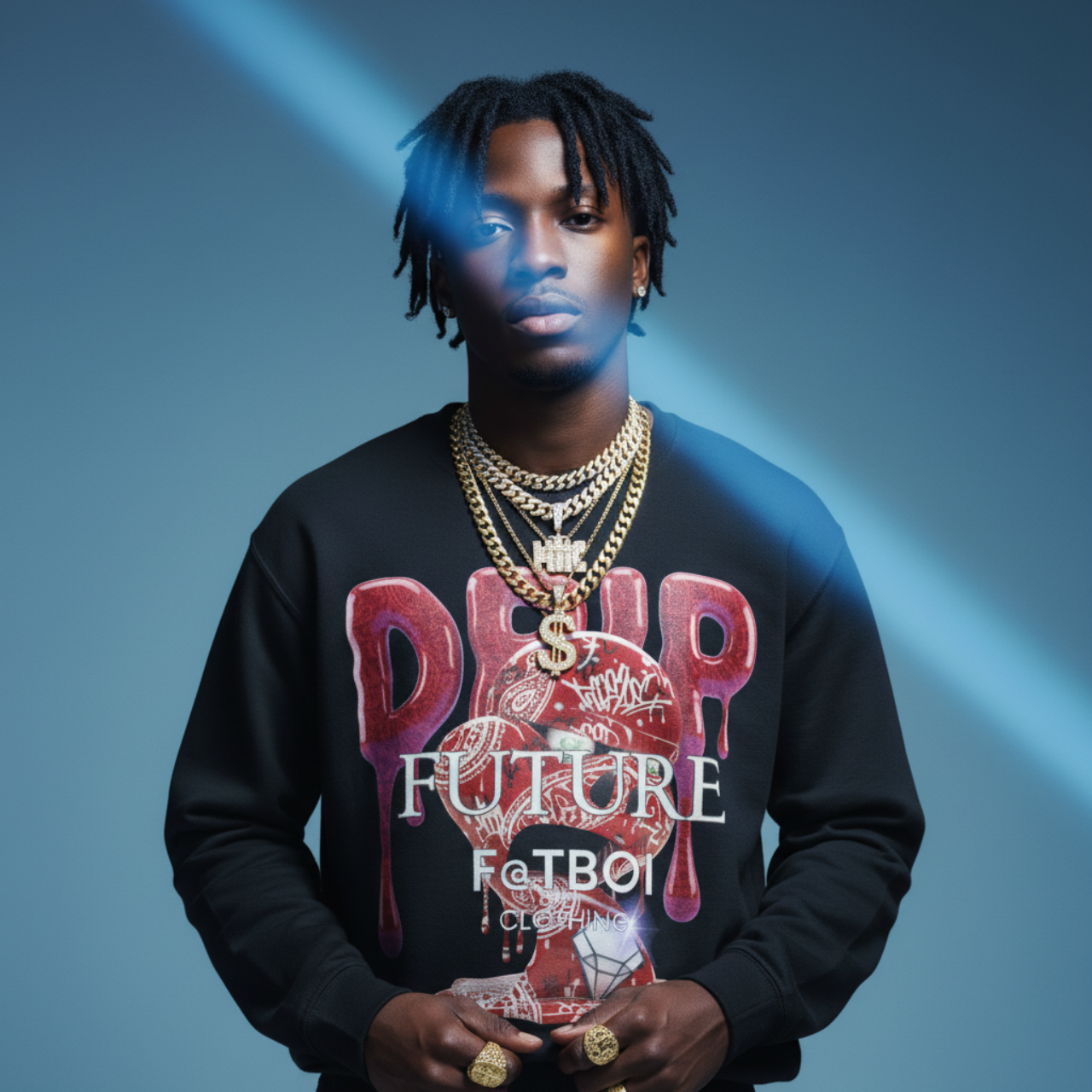 FUTURE F@TBOI RED PAISLEY HOG DRIP Streetwear Crewneck Sweatshirt product thumbnail image FUTURE F@TBOI RED PAISLEY HOG DRIP Streetwear Crewneck Sweatshirt product thumbnail image