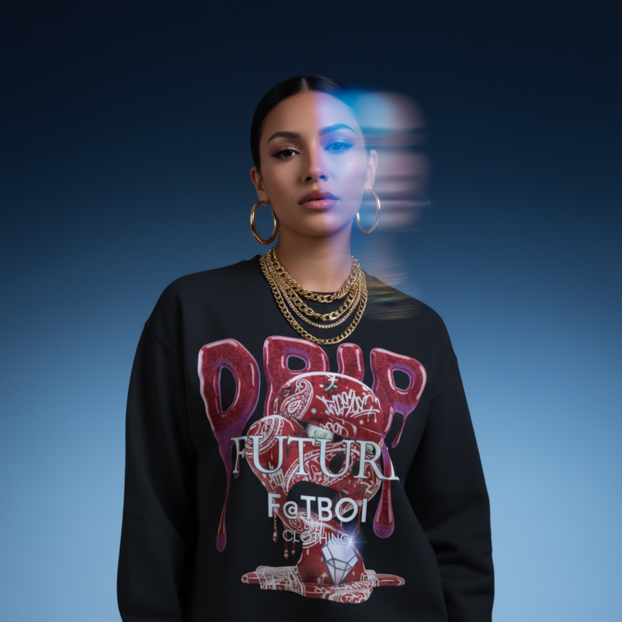 FUTURE F@TBOI RED PAISLEY HOG DRIP Streetwear Crewneck Sweatshirt product thumbnail image FUTURE F@TBOI RED PAISLEY HOG DRIP Streetwear Crewneck Sweatshirt product thumbnail image