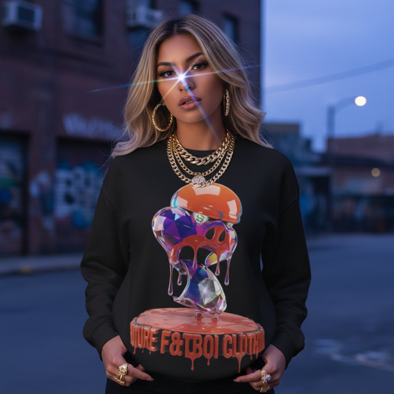 Future Fatboi Trophy Hog - Sweatshirt | Unisex Crewneck, Casual Style, Streetwear Fashion, Gift for Art Lovers, Cozy Graphic Jumper product thumbnail image Future Fatboi Trophy Hog - Sweatshirt | Unisex Crewneck, Casual Style, Streetwear Fashion, Gift for Art Lovers, Cozy Graphic Jumper product thumbnail image