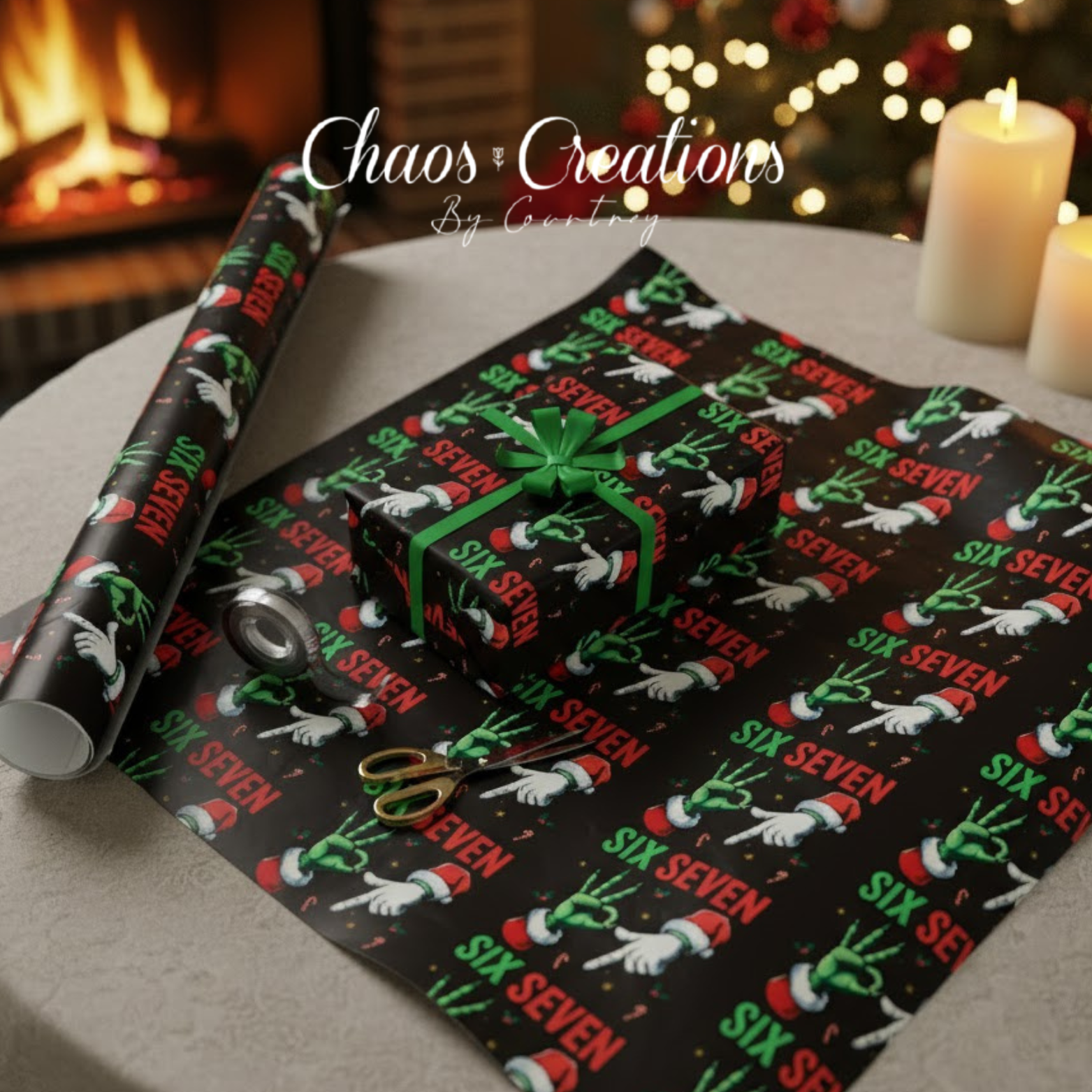 Christmas Six Seven Holiday Wrapping Paper – Personalized Gift Wrap | Unique Wrap | Best Seller | Custom | Teen Approved product thumbnail image Christmas Six Seven Holiday Wrapping Paper – Personalized Gift Wrap | Unique Wrap | Best Seller | Custom | Teen Approved product thumbnail image
