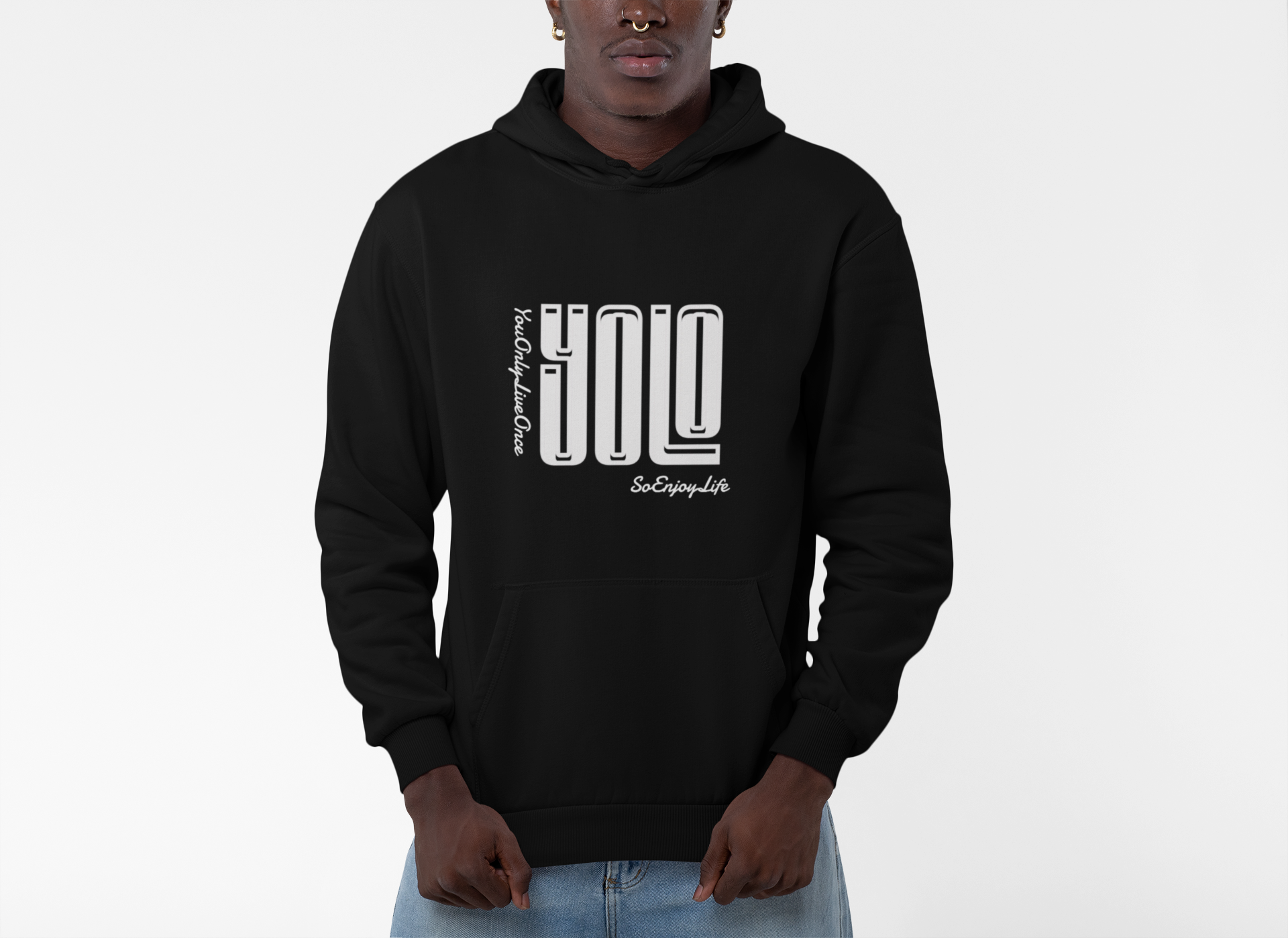 Hooded Sweatshirt - YOLO, You Only Live Once So Enjoy Life product thumbnail image Hooded Sweatshirt - YOLO, You Only Live Once So Enjoy Life product thumbnail image
