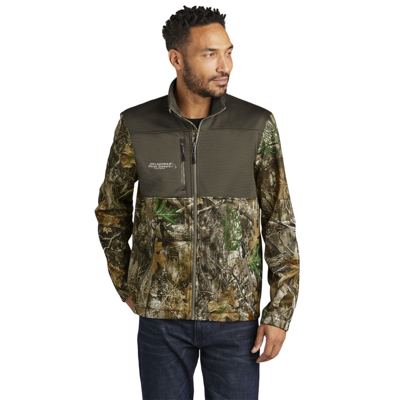 OPGA Logo Realtree Colorblock Soft Shell Jacket | Unisex OPGA Logo Realtree Colorblock Soft Shell Jacket | Unisex