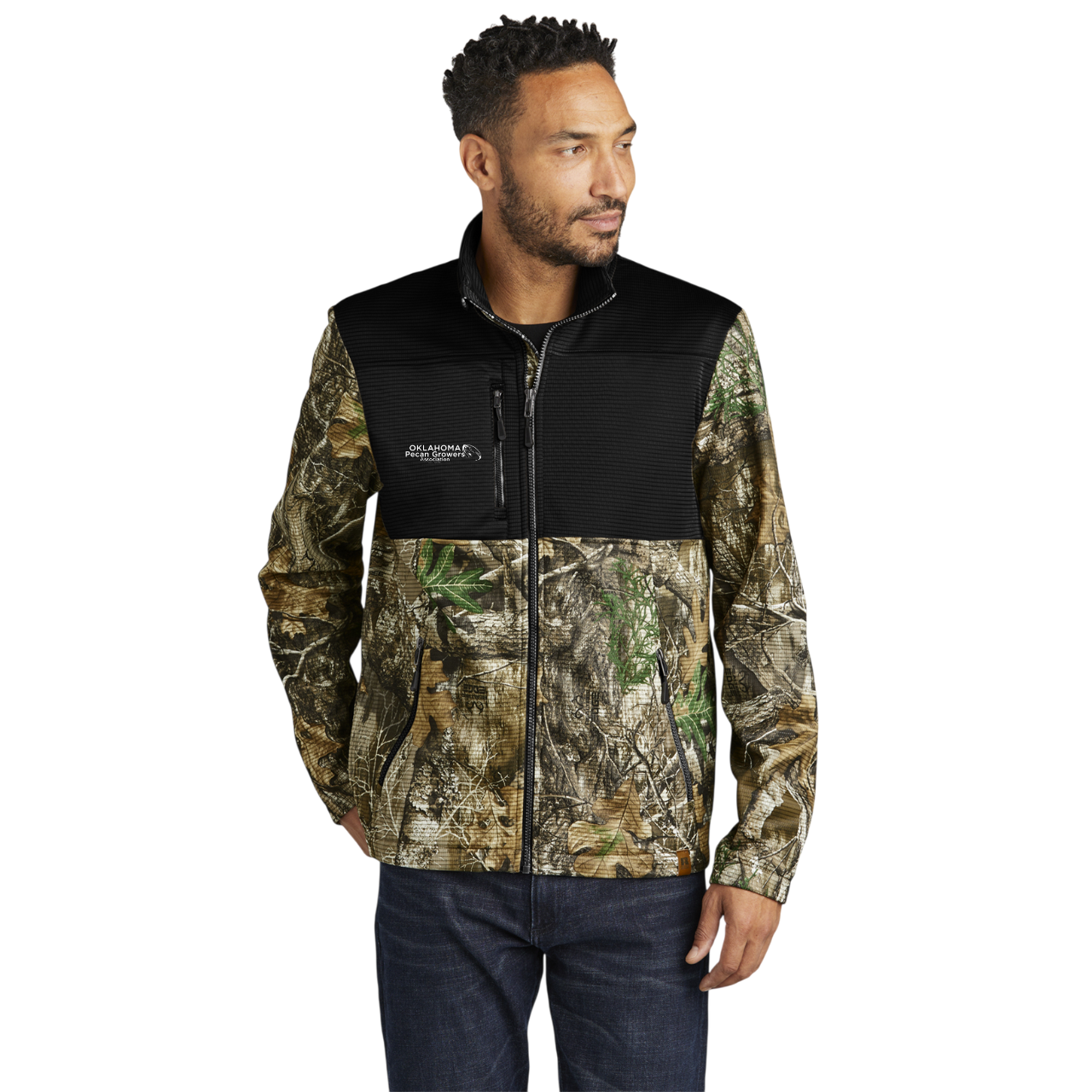OPGA Logo Realtree Colorblock Soft Shell Jacket | Unisex product thumbnail image OPGA Logo Realtree Colorblock Soft Shell Jacket | Unisex product thumbnail image