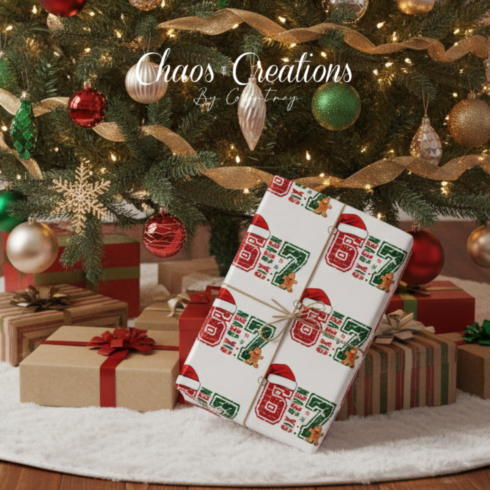 Six Seven Holiday Wrapping Paper – Personalized Gift Wrap  | Unique Wrap | Best Seller | Custom | Teen Approved