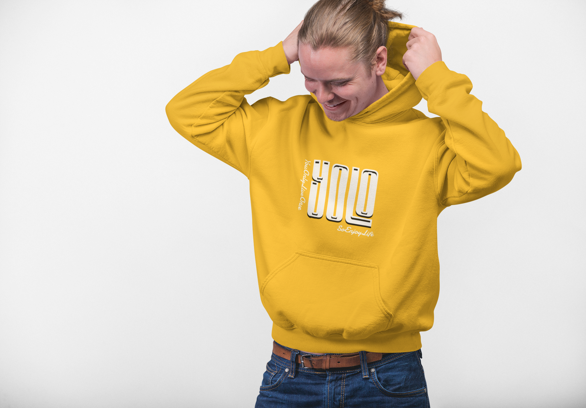Hooded Sweatshirt - YOLO, You Only Live Once So Enjoy Life product thumbnail image Hooded Sweatshirt - YOLO, You Only Live Once So Enjoy Life product thumbnail image