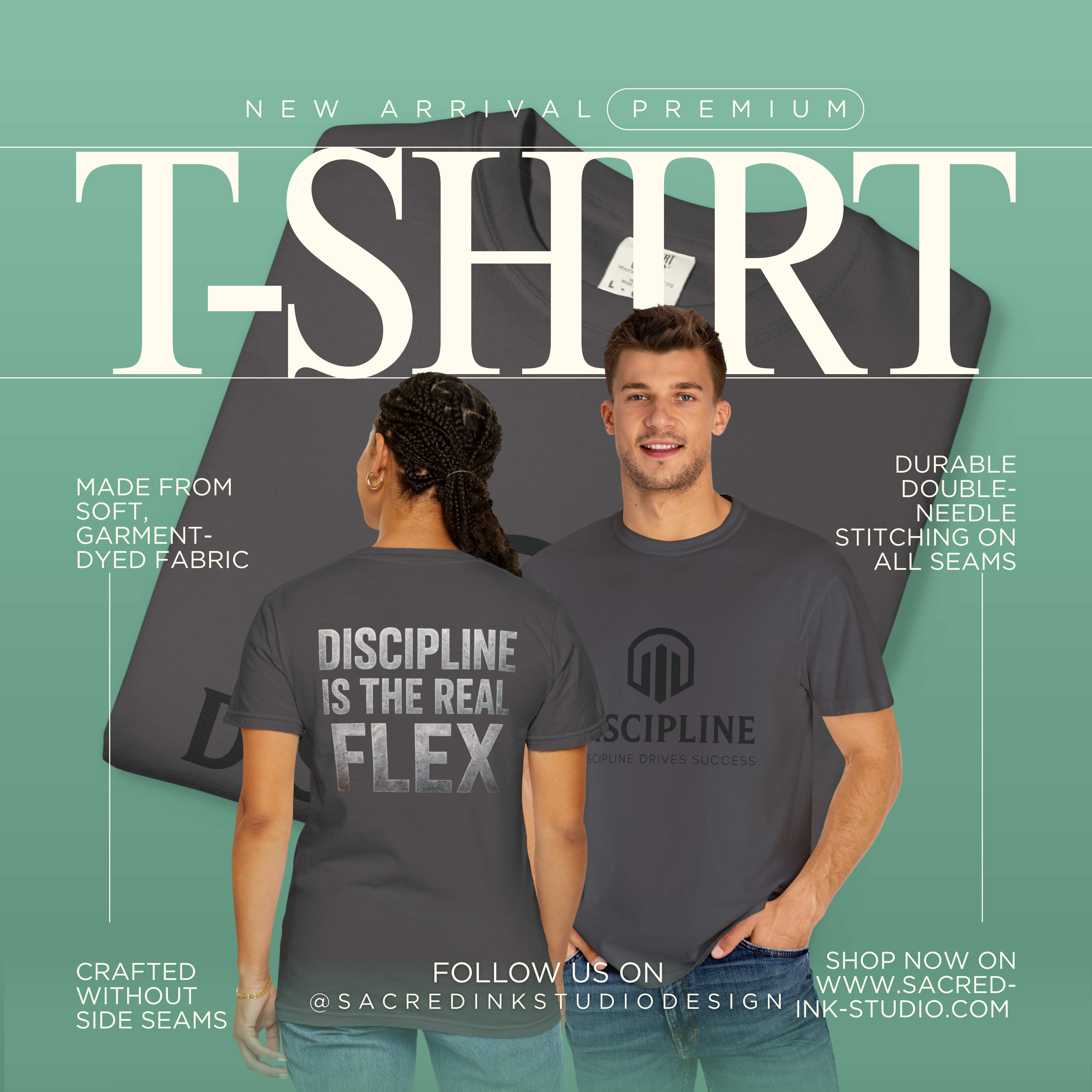 Discipline Motivational T-Shirt, Unisex Tee, Fitness Apparel, Gift for Gym Lovers, Inspirational Shirt, Stylish Workout Top