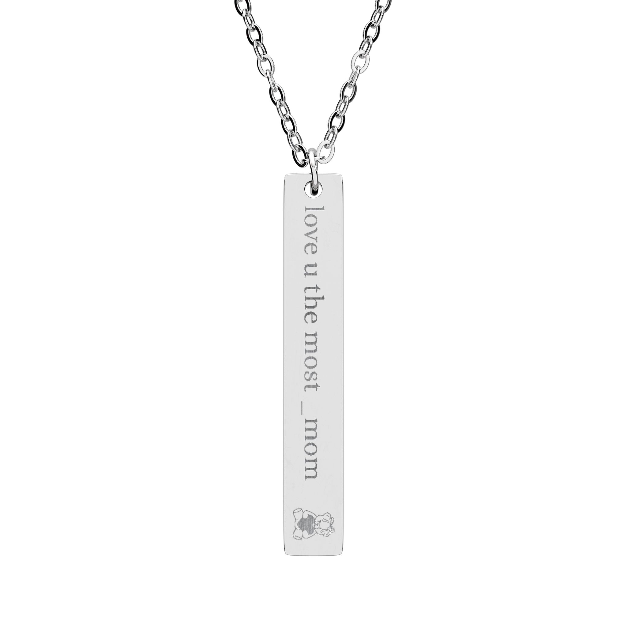 Personalized Vertical Bar Necklace, Trendy Engraved Jewelry, Modern Aesthetic, 18K Gold, Minimalist, Weddings Anniversary Birthdays Custom Text Gift for Her product thumbnail image Personalized Vertical Bar Necklace, Trendy Engraved Jewelry, Modern Aesthetic, 18K Gold, Minimalist, Weddings Anniversary Birthdays Custom Text Gift for Her product thumbnail image