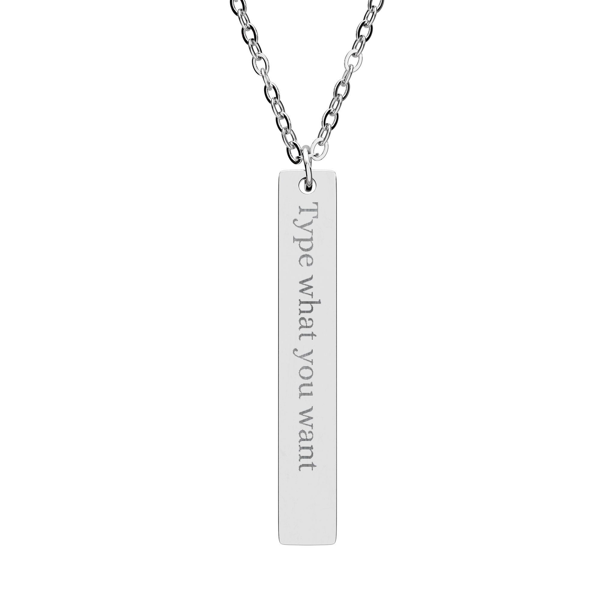 Personalized Vertical Bar Necklace, Trendy Engraved Jewelry, Modern Aesthetic, 18K Gold, Minimalist, Weddings Anniversary Birthdays Custom Text Gift for Her product thumbnail image Personalized Vertical Bar Necklace, Trendy Engraved Jewelry, Modern Aesthetic, 18K Gold, Minimalist, Weddings Anniversary Birthdays Custom Text Gift for Her product thumbnail image