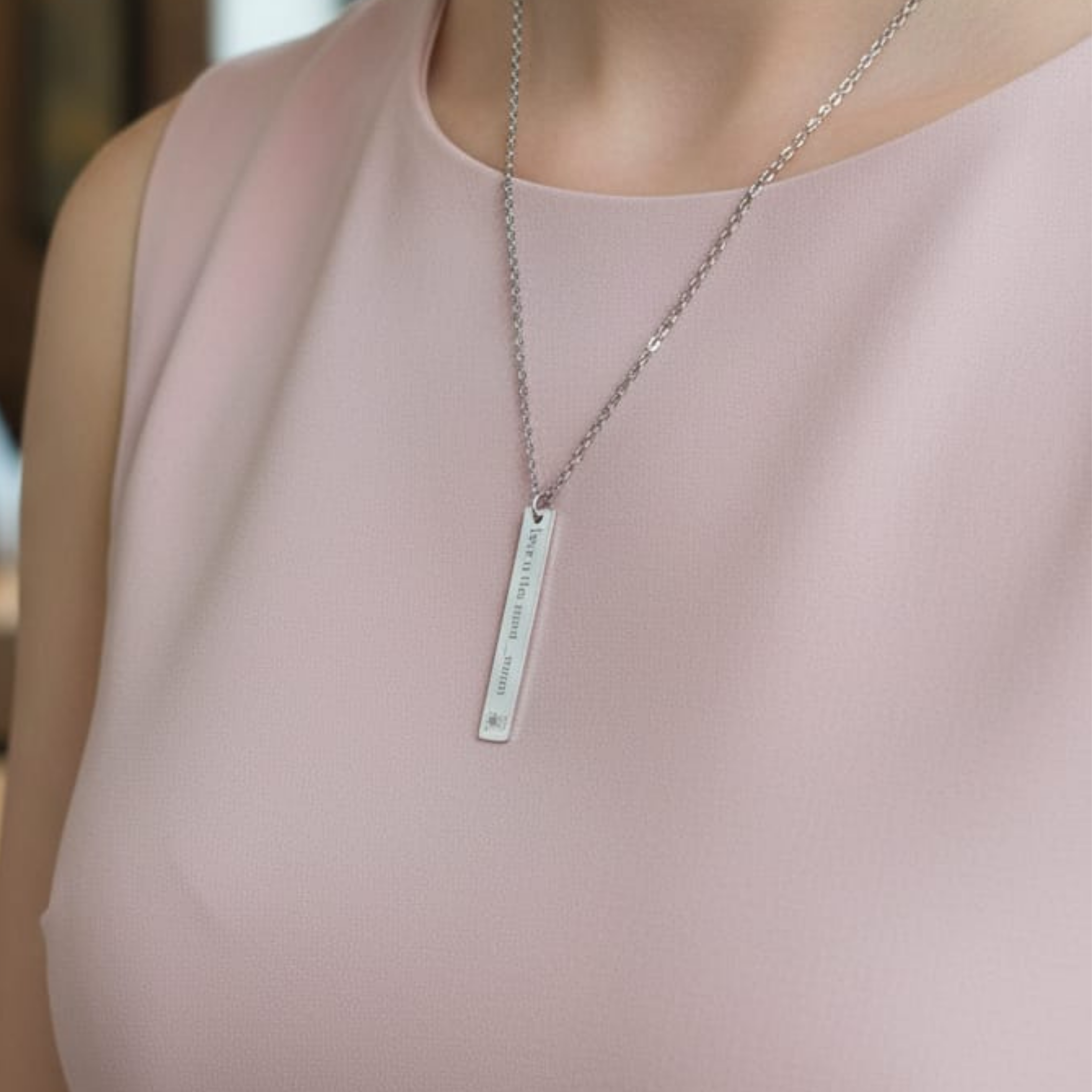 Personalized Vertical Bar Necklace, Trendy Engraved Jewelry, Modern Aesthetic, 18K Gold, Minimalist, Weddings Anniversary Birthdays Custom Text Gift for Her product thumbnail image Personalized Vertical Bar Necklace, Trendy Engraved Jewelry, Modern Aesthetic, 18K Gold, Minimalist, Weddings Anniversary Birthdays Custom Text Gift for Her product thumbnail image