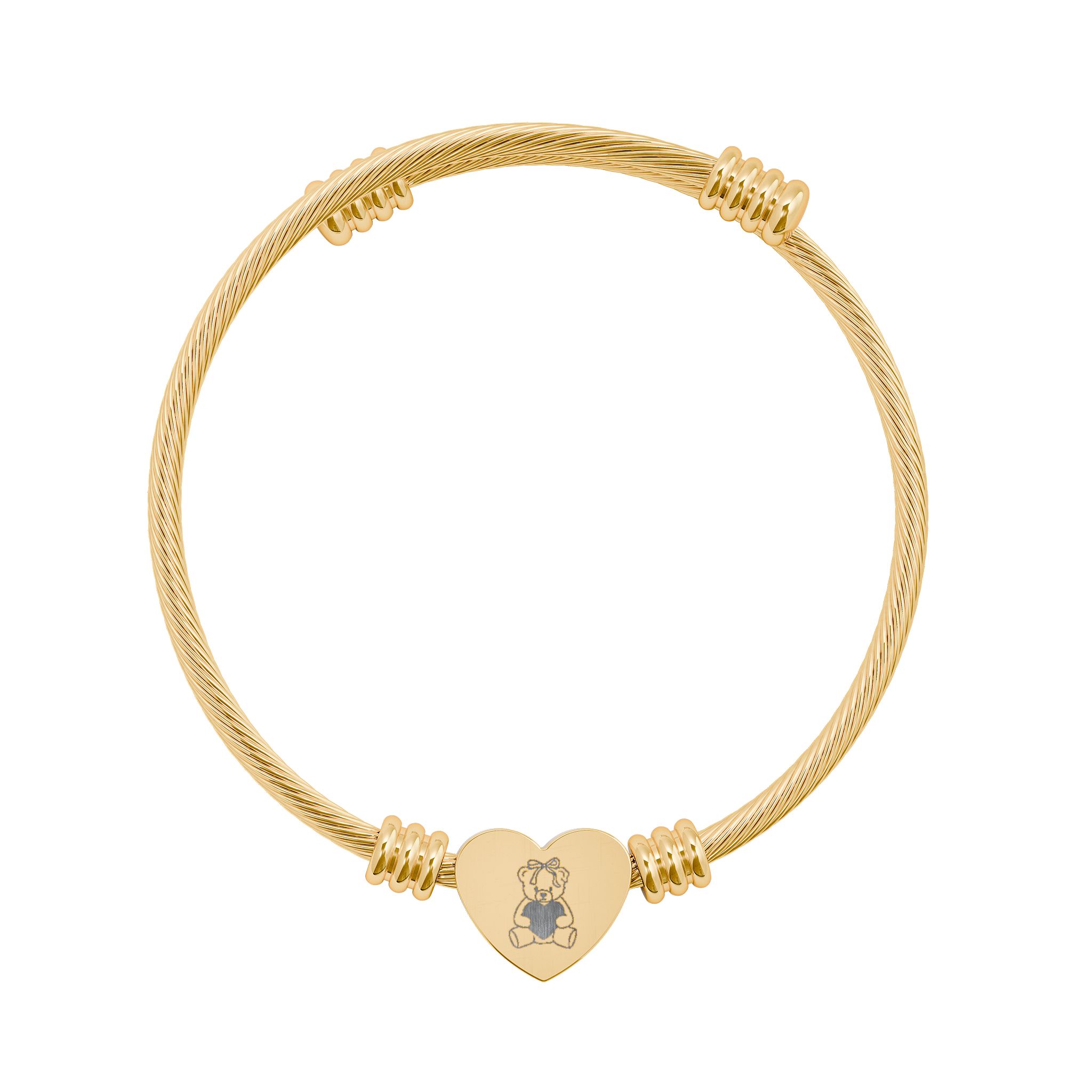Personalized Heart Cuff Bracelet, Engraved Jewelry, 18K Gold, Anniversary Wedding Friendship Special's Day, Motivational Quote, Inspirational, Aesthetic Gifts for Her product thumbnail image Personalized Heart Cuff Bracelet, Engraved Jewelry, 18K Gold, Anniversary Wedding Friendship Special's Day, Motivational Quote, Inspirational, Aesthetic Gifts for Her product thumbnail image