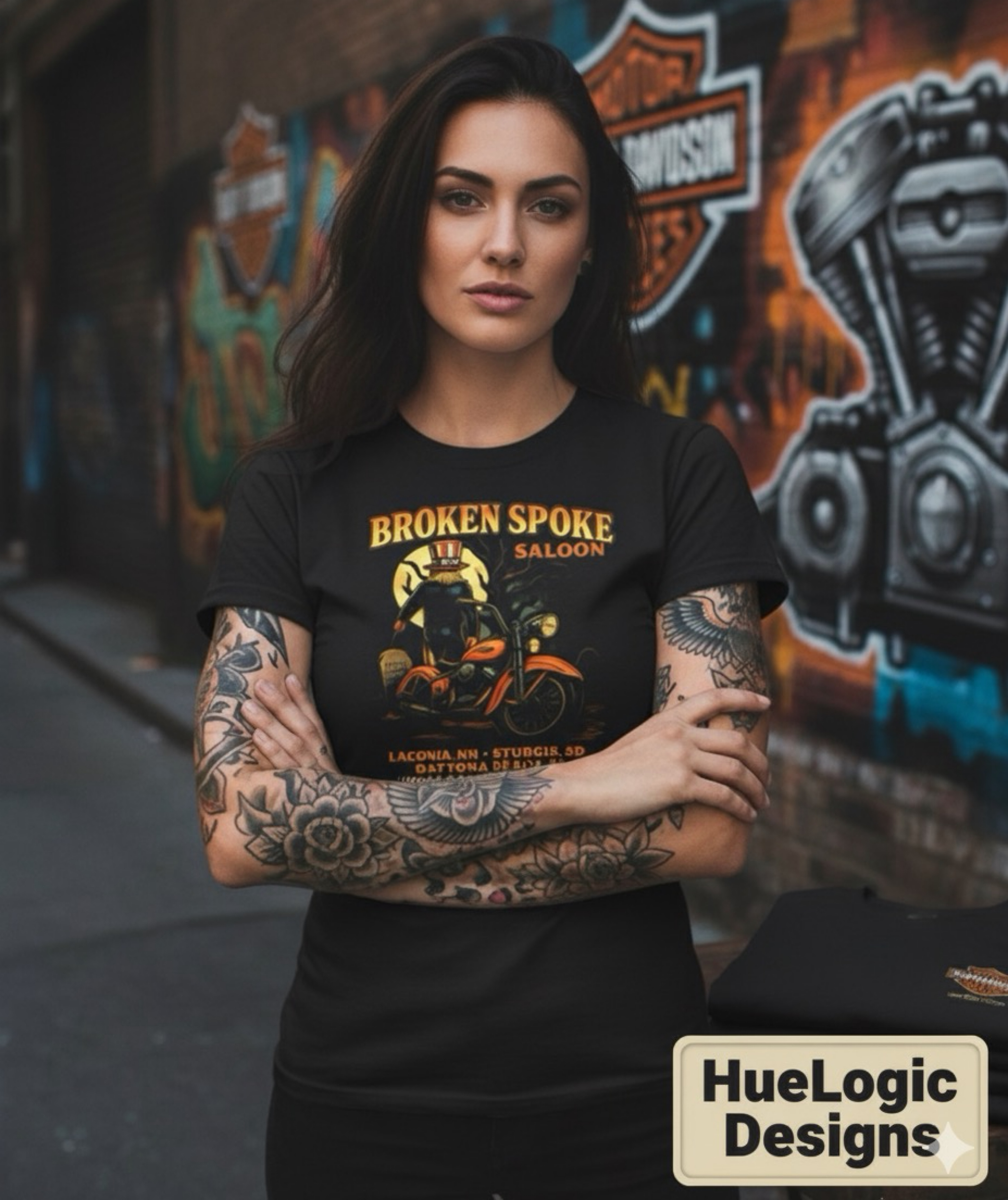 Broken Spoke Saloon Bike Week T-Shirt Laconia Sturgis Daytona Biker Rally Shirt product thumbnail image