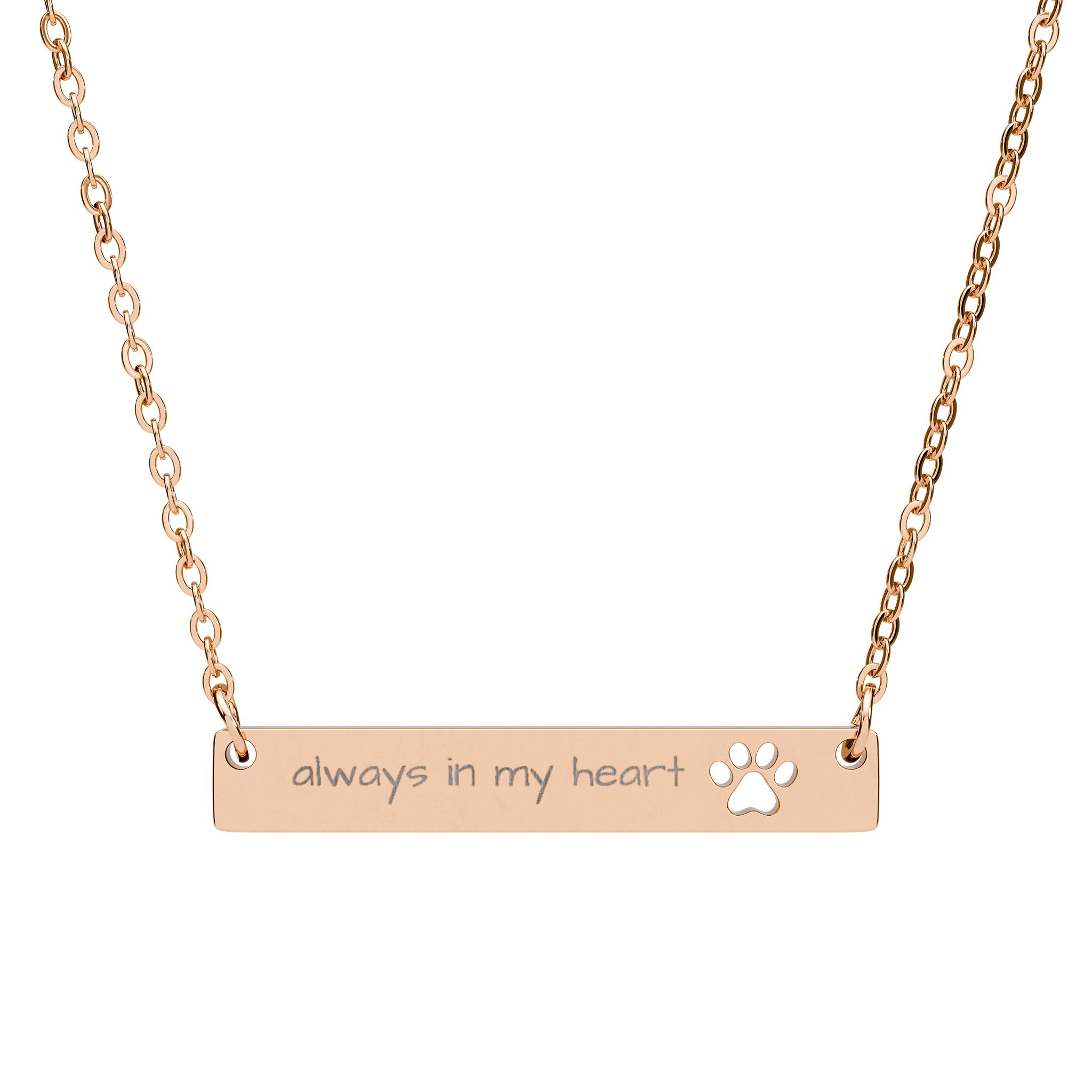 Personalized Paw Bar Necklace, Pet Goals, Engraved Jewelry, Dog Cat Owners, Animal Lovers, Friendship, Pet Memorial, Custom Pet Texts Gift ideas product thumbnail image Personalized Paw Bar Necklace, Pet Goals, Engraved Jewelry, Dog Cat Owners, Animal Lovers, Friendship, Pet Memorial, Custom Pet Texts Gift ideas product thumbnail image