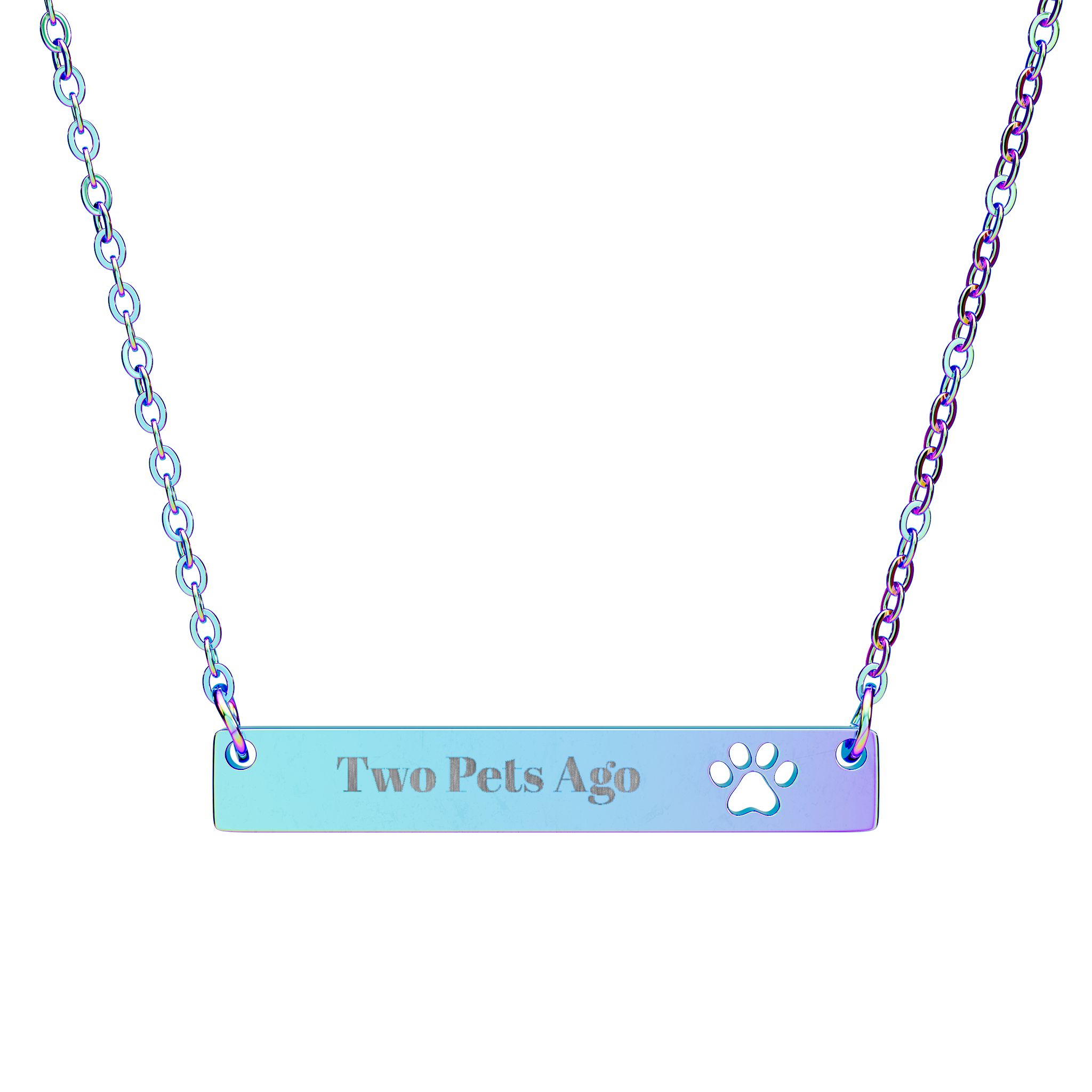 Personalized Paw Bar Necklace, Pet Goals, Engraved Jewelry, Dog Cat Owners, Animal Lovers, Friendship, Pet Memorial, Custom Pet Texts Gift ideas product thumbnail image Personalized Paw Bar Necklace, Pet Goals, Engraved Jewelry, Dog Cat Owners, Animal Lovers, Friendship, Pet Memorial, Custom Pet Texts Gift ideas product thumbnail image