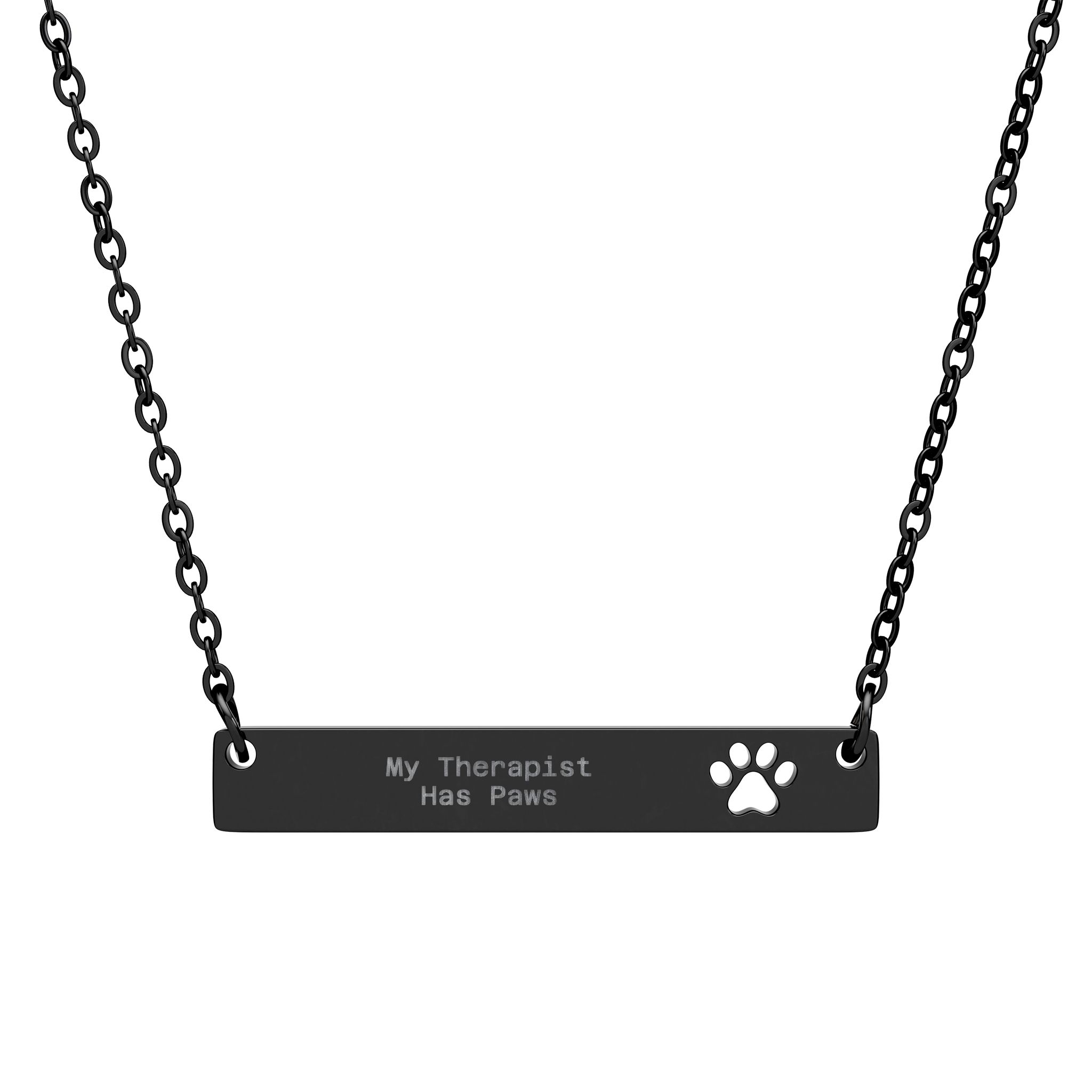 Personalized Paw Bar Necklace, Pet Goals, Engraved Jewelry, Dog Cat Owners, Animal Lovers, Friendship, Pet Memorial, Custom Pet Texts Gift ideas product thumbnail image Personalized Paw Bar Necklace, Pet Goals, Engraved Jewelry, Dog Cat Owners, Animal Lovers, Friendship, Pet Memorial, Custom Pet Texts Gift ideas product thumbnail image