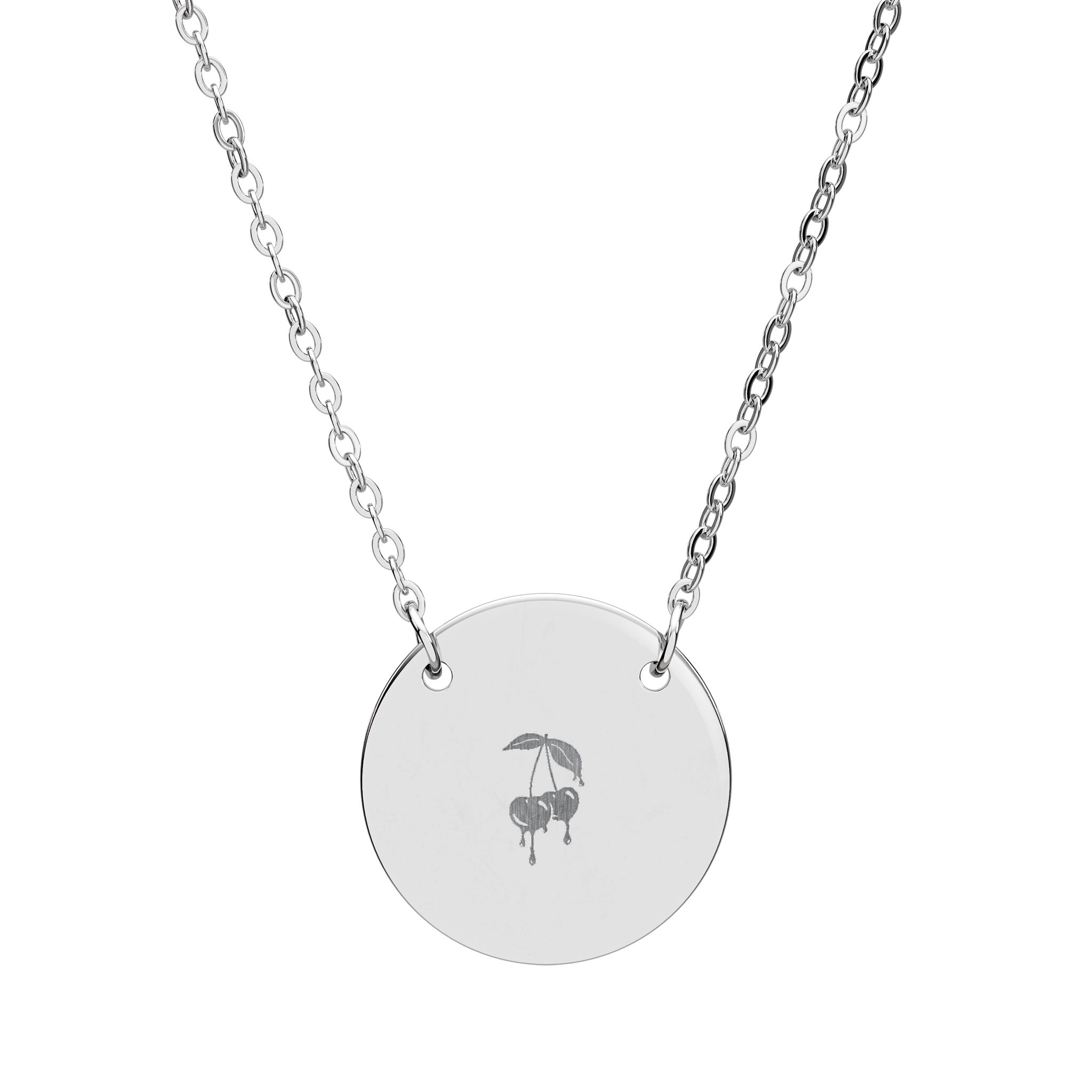 Personalized Engraving Circle Necklace, 18K Gold, Aesthetic Jewelry, Trendy Accessories, Hypoallergenic Necklace, Weddings Birthdays Anniversary Gift ideas for Her product thumbnail image