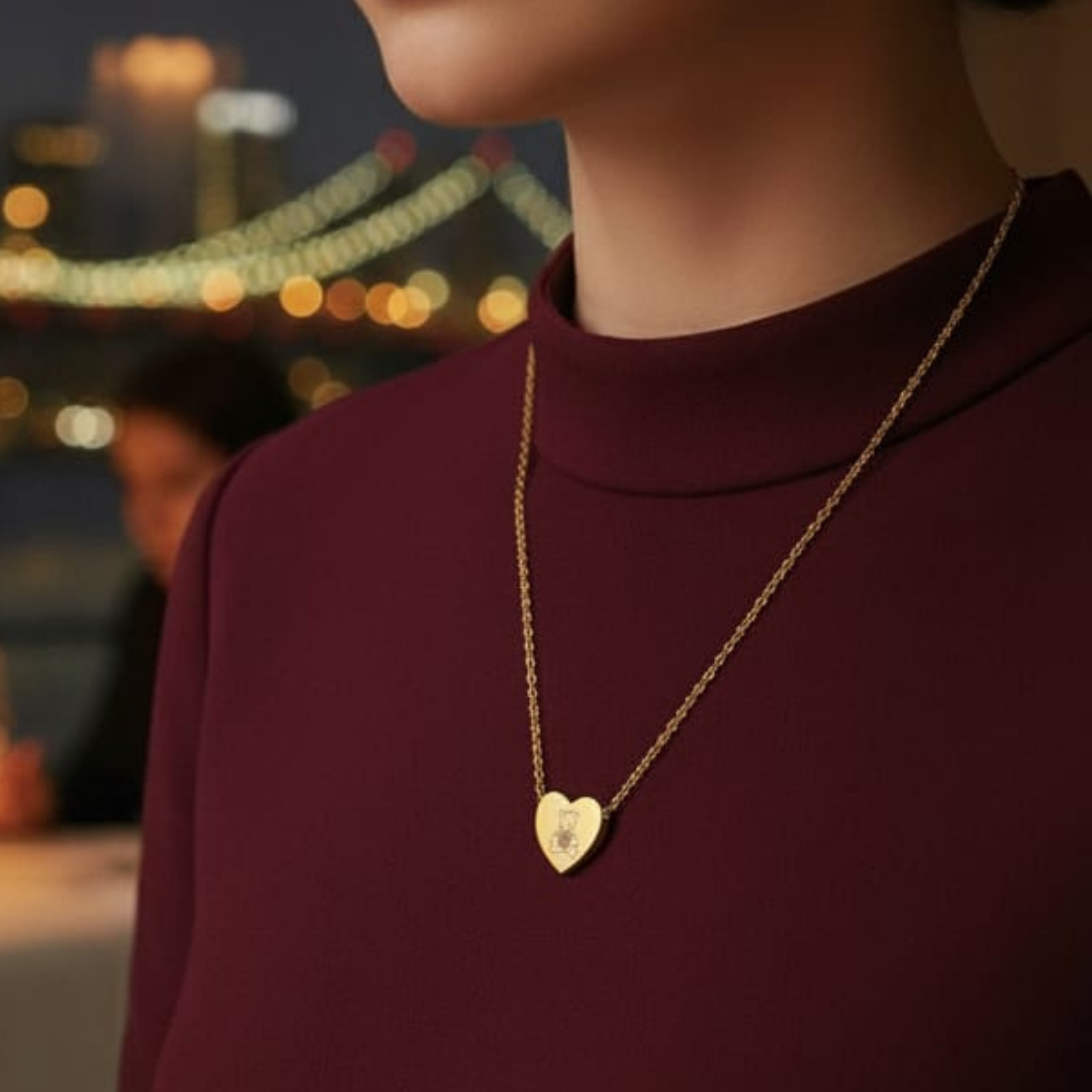 Personalized Mini-Heart Necklace, Engraved Jewelry, Friendship Wedding Anniversary Birthday Necklaces, Special's Day Custom Text, Gift for Her product thumbnail image Personalized Mini-Heart Necklace, Engraved Jewelry, Friendship Wedding Anniversary Birthday Necklaces, Special's Day Custom Text, Gift for Her product thumbnail image