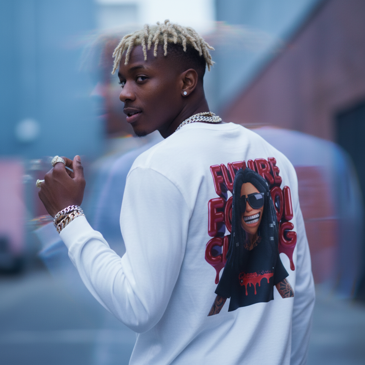 Future FatBoi Long Sleeve Tee, Urban Fashion Shirt, Streetwear, Graphic Tee, Casual Style, Gift for Hip-Hop Fans product thumbnail image Future FatBoi Long Sleeve Tee, Urban Fashion Shirt, Streetwear, Graphic Tee, Casual Style, Gift for Hip-Hop Fans product thumbnail image