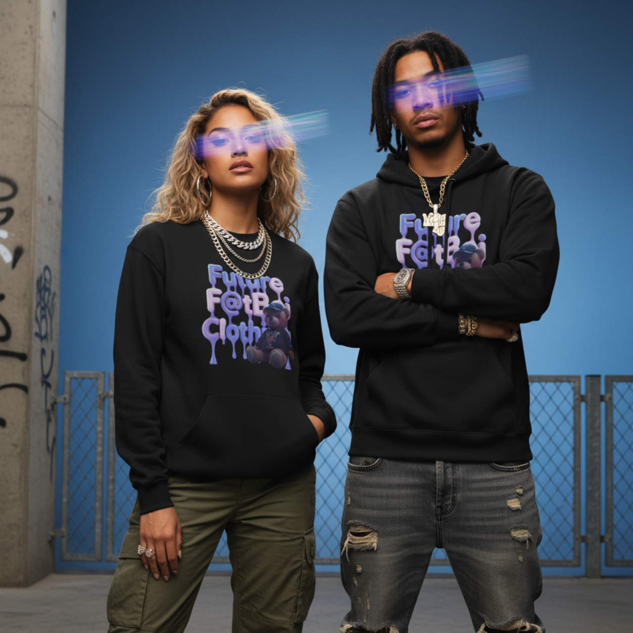 Future F@boi Clothing Unisex Fleece Hoodie, Cozy Streetwear, Gift for Teens, Graphic Hooded Sweatshirt, Casual Everyday Wear, Perfect for [...] product thumbnail image