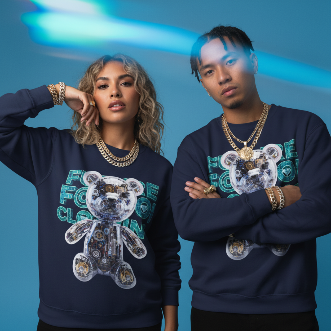 Future Fatboi Robo Bear Crewneck Sweatshirt product thumbnail image Future Fatboi Robo Bear Crewneck Sweatshirt product thumbnail image
