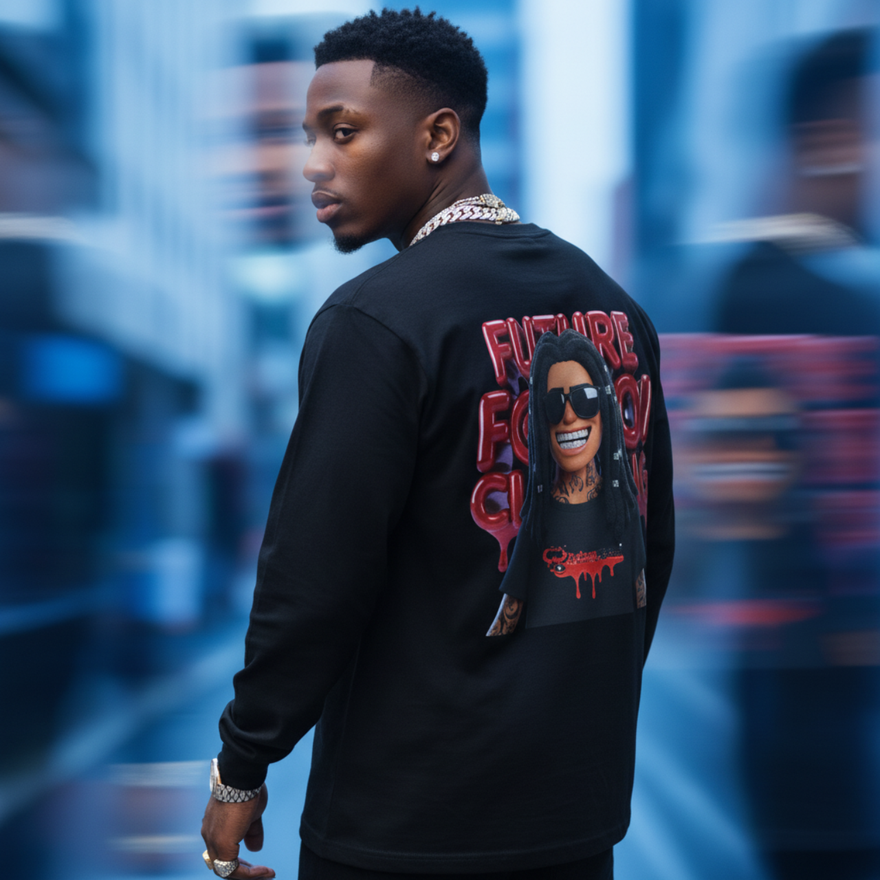 Back 2 Back Graphic Long Sleeve Tee product thumbnail image Back 2 Back Graphic Long Sleeve Tee product thumbnail image
