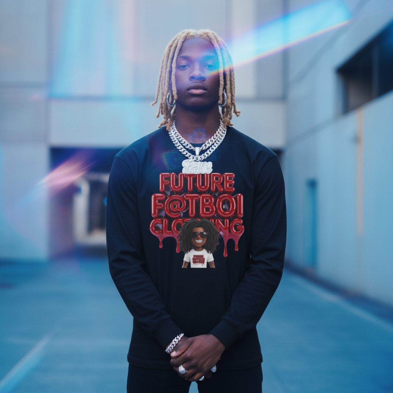 Future Fatboi Clothing Back 2 Back Long Sleeve Tee, Trendy Unisex Shirt, Streetwear, Casual Style, Gift for Fashion Lovers, Cool Graphic Tee Future Fatboi Clothing Back 2 Back Long Sleeve Tee, Trendy Unisex Shirt, Streetwear, Casual Style, Gift for Fashion Lovers, Cool Graphic Tee