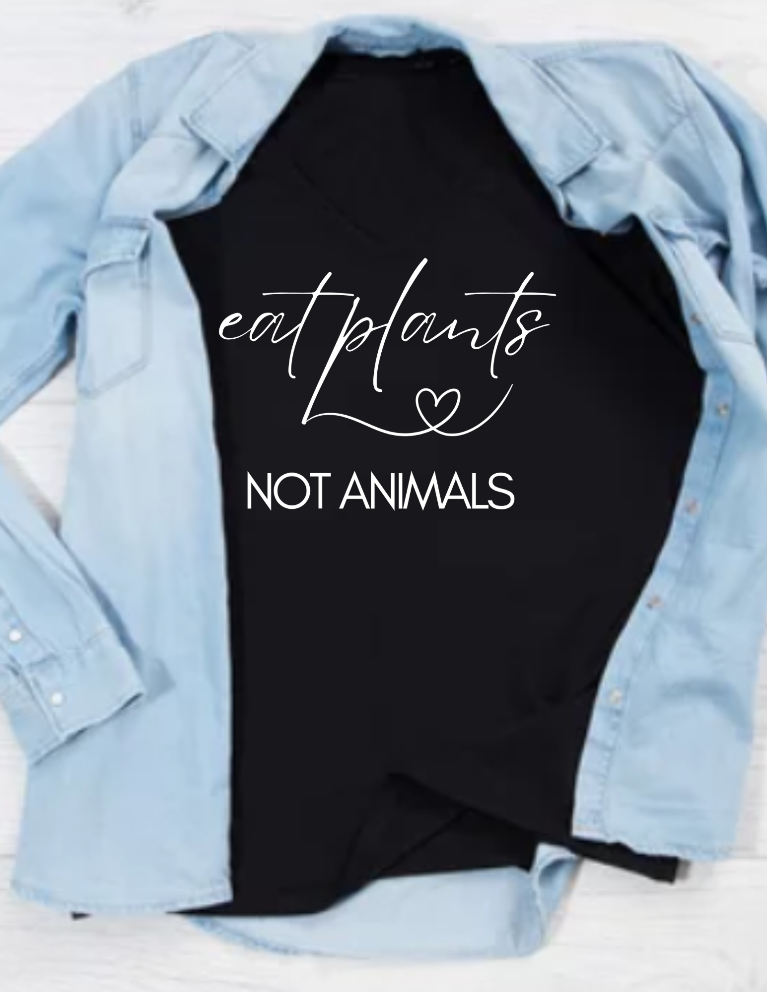 Eat Plants Not Animals Casual T-Shirt for Vegans product thumbnail image