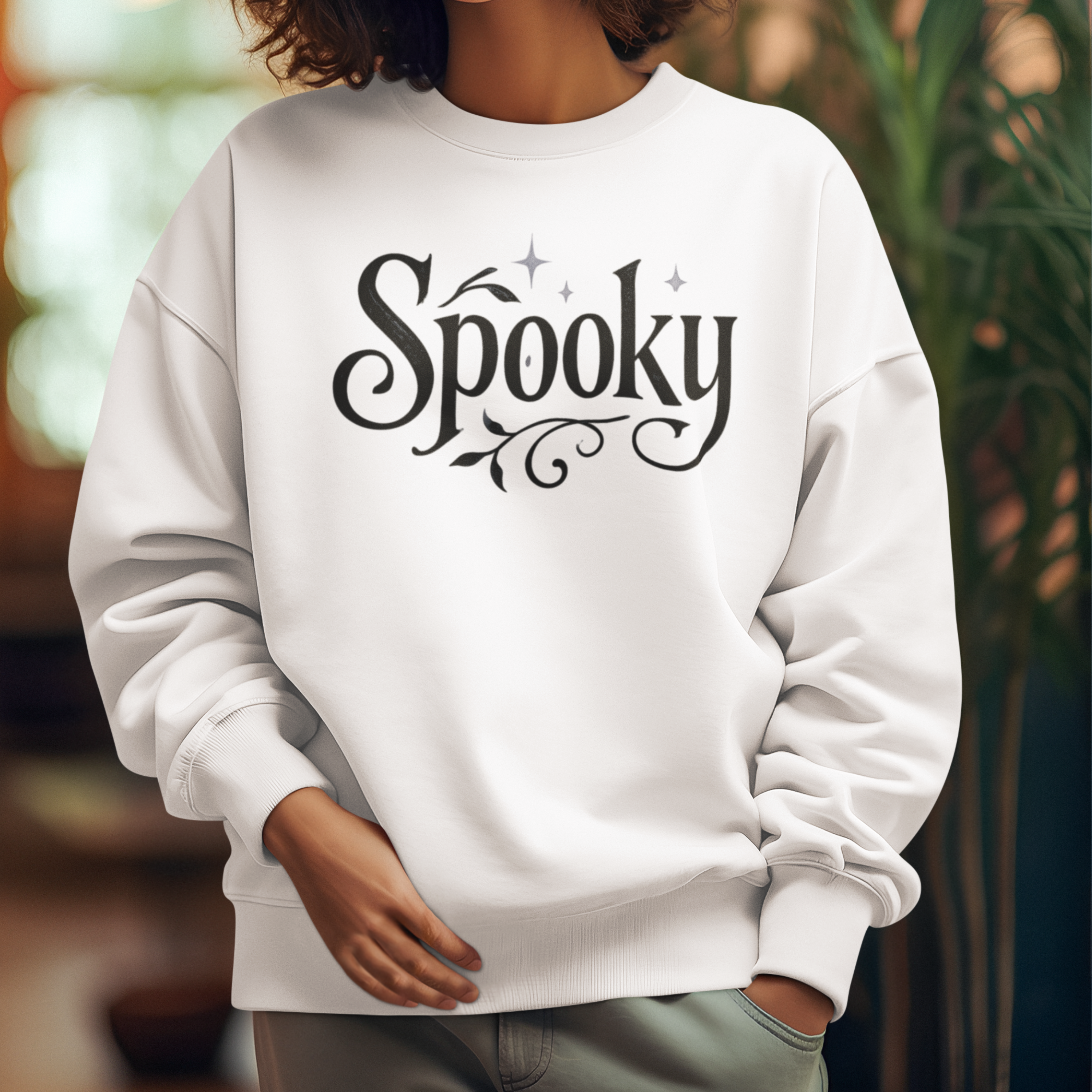 Spooky Halloween Sweatshirt – Cozy Fall Crewneck for Women & Men | Aesthetic Halloween Outfit | Gothic Fall Sweater | Gift for Her product thumbnail image Spooky Halloween Sweatshirt – Cozy Fall Crewneck for Women & Men | Aesthetic Halloween Outfit | Gothic Fall Sweater | Gift for Her product thumbnail image
