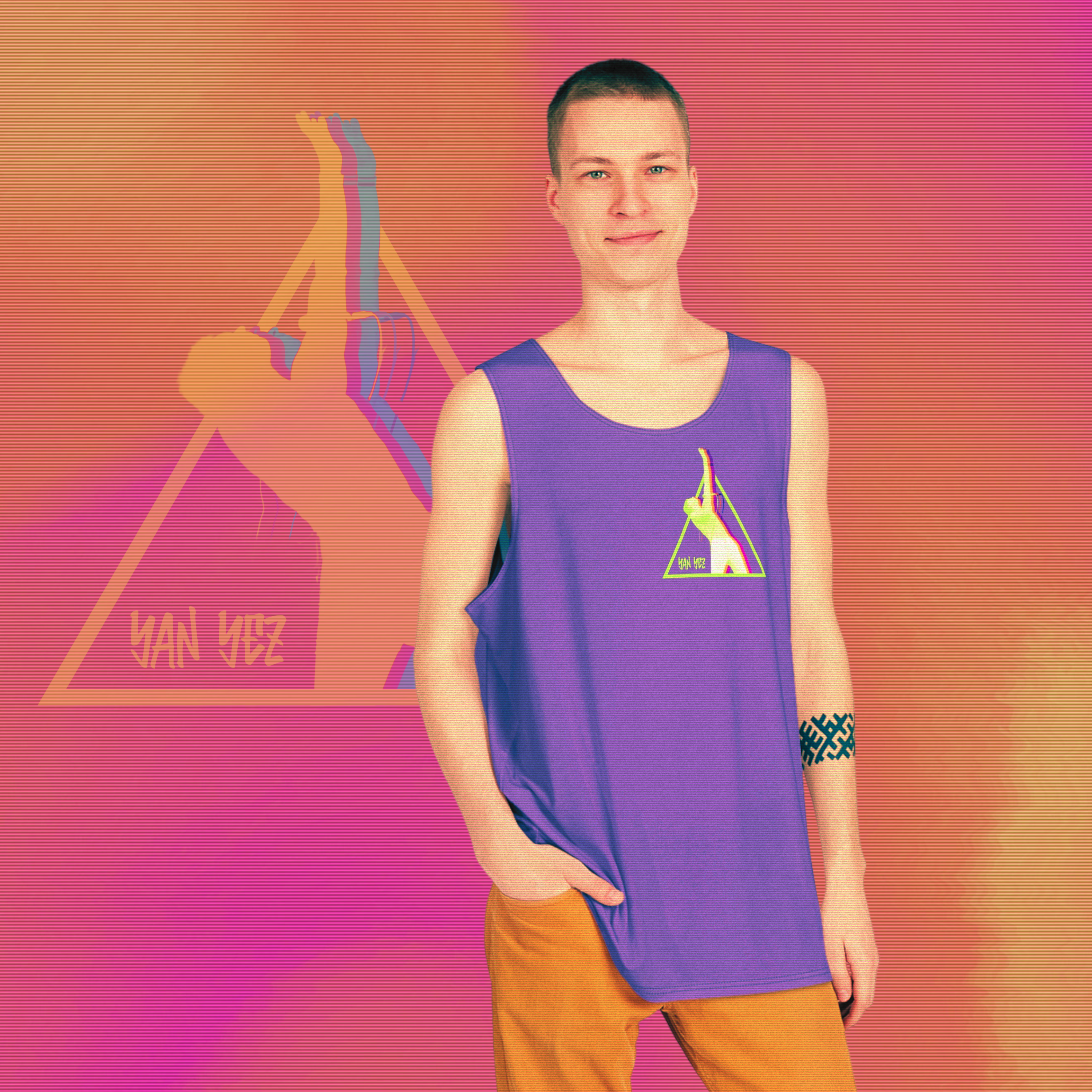 Men's Graphic Neon 80's Tank product thumbnail image Men's Graphic Neon 80's Tank product thumbnail image