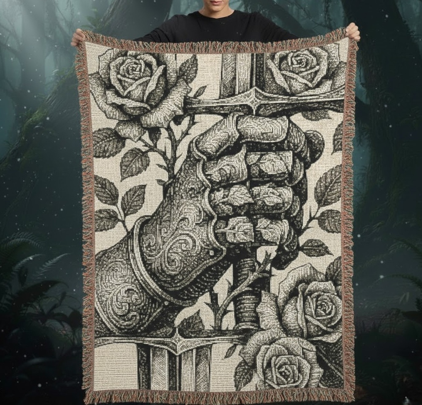 Rose-Wrought Enchantment Throw product thumbnail image