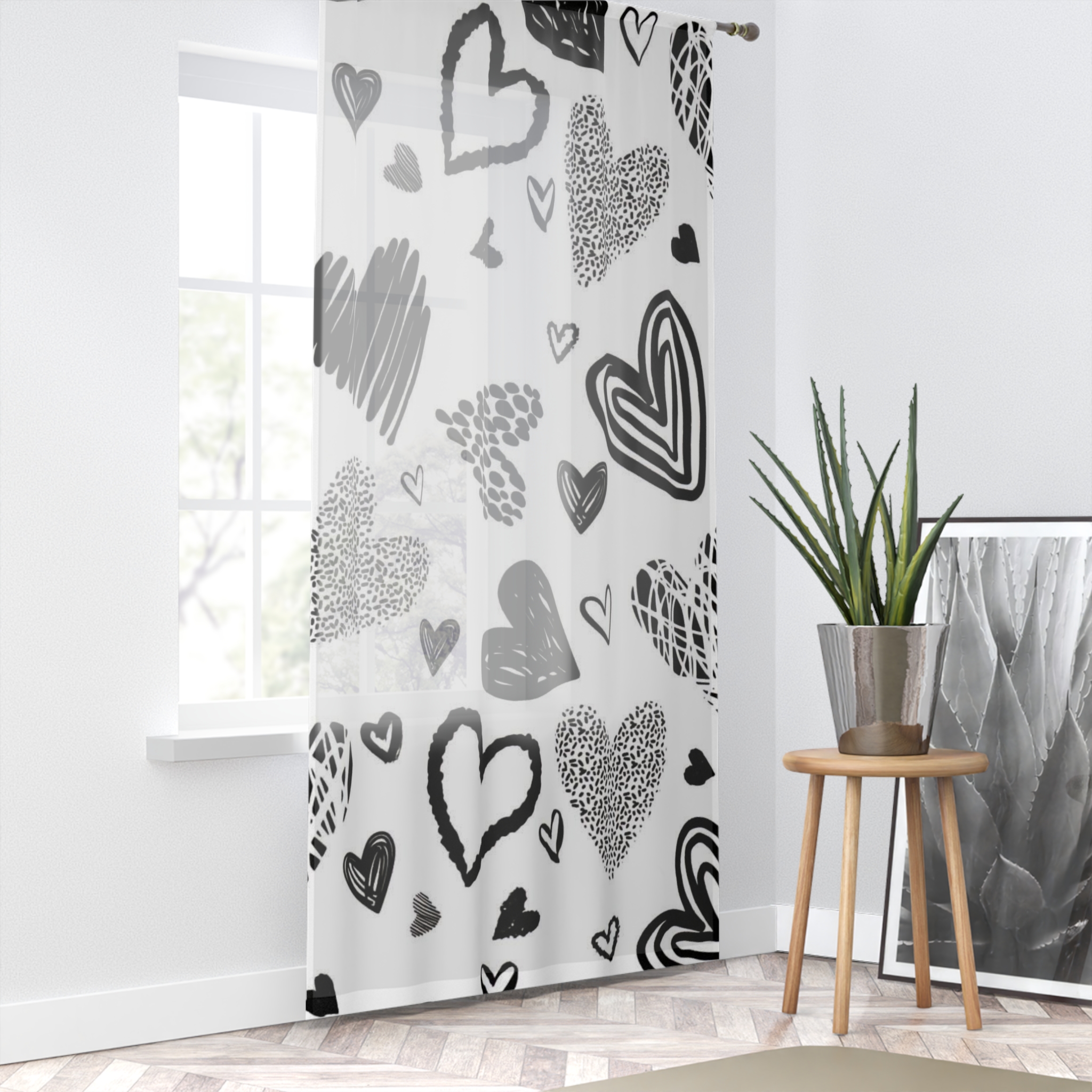 Personalized Sheer Window Curtain, Light & Airy Home, Semi-Transparent Drapes, Living Room Decor, Cozy, Soft Filtered Light, Custom Gift ideas product thumbnail image Personalized Sheer Window Curtain, Light & Airy Home, Semi-Transparent Drapes, Living Room Decor, Cozy, Soft Filtered Light, Custom Gift ideas product thumbnail image