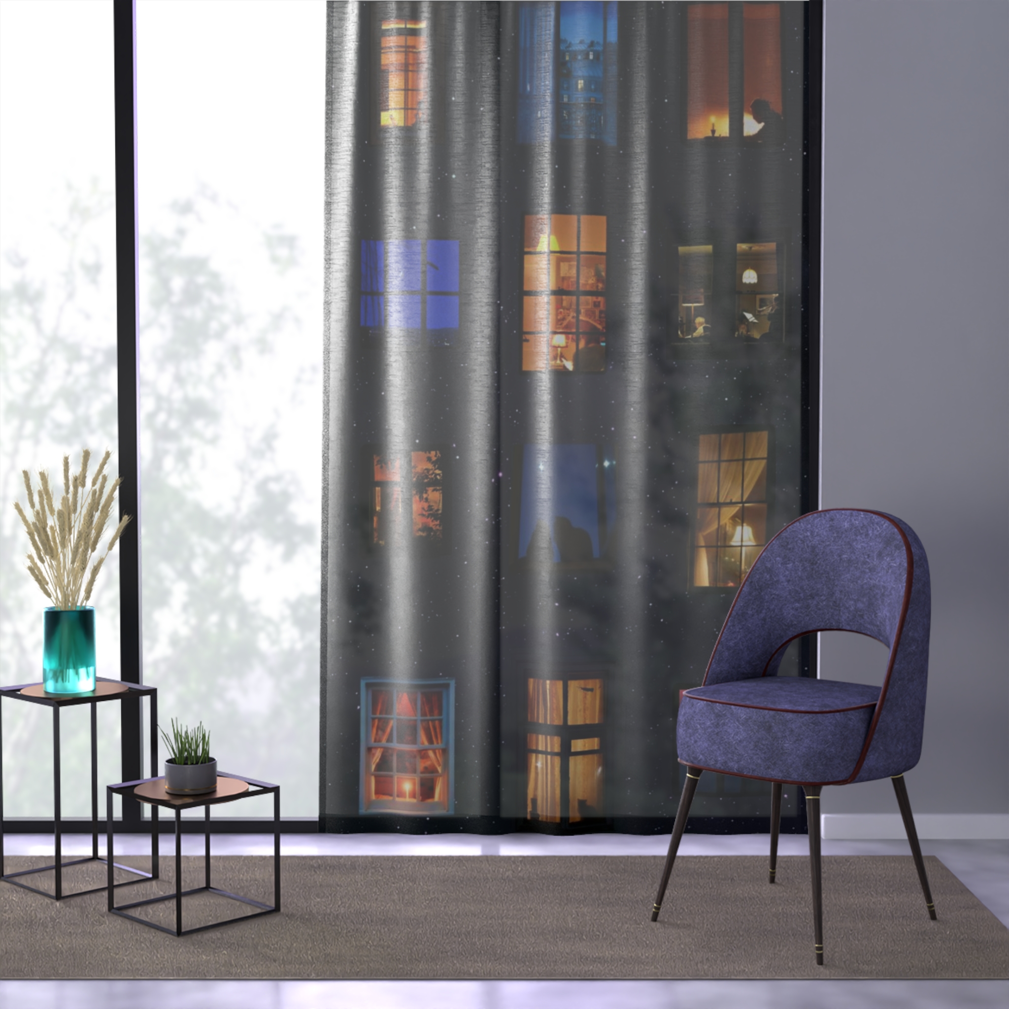 Personalized Sheer Window Curtain, Light & Airy Home, Semi-Transparent Drapes, Living Room Decor, Cozy, Soft Filtered Light, Custom Gift ideas product thumbnail image Personalized Sheer Window Curtain, Light & Airy Home, Semi-Transparent Drapes, Living Room Decor, Cozy, Soft Filtered Light, Custom Gift ideas product thumbnail image